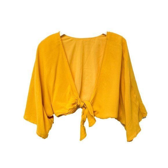 Rachel Pally Rachel Pally Sunflower Reversible Tie Top Size S / US 4 / IT 40 - 6 Thumbnail