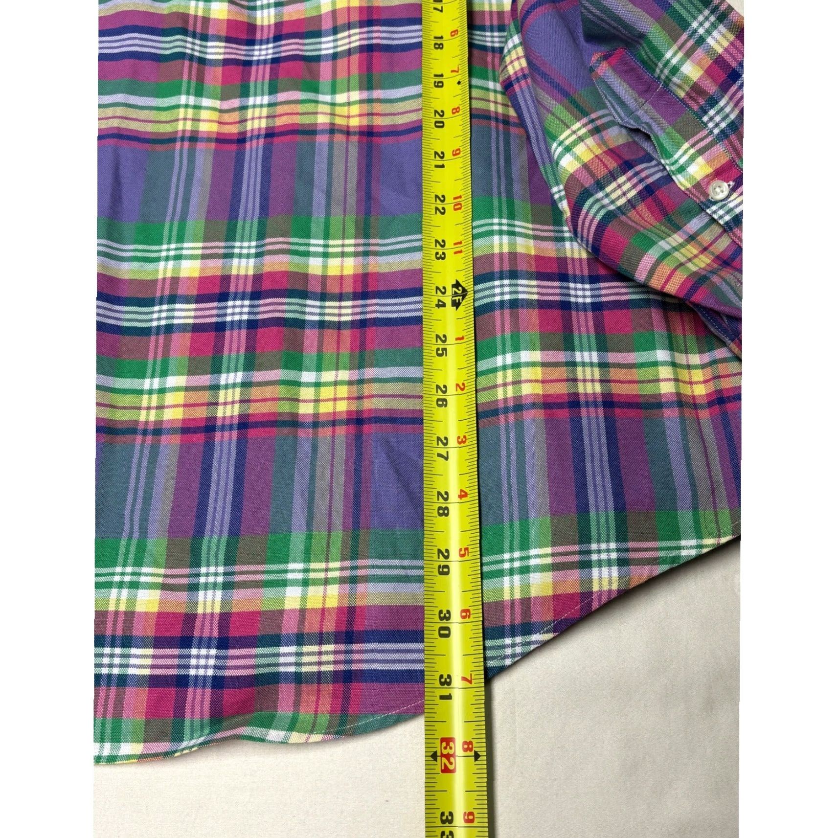 Ralph Lauren Ralph Lauren Custom Fit Plaid Button-Down Shirt Men's XL Purple Size US XL / EU 56 / 4 - 7 Thumbnail