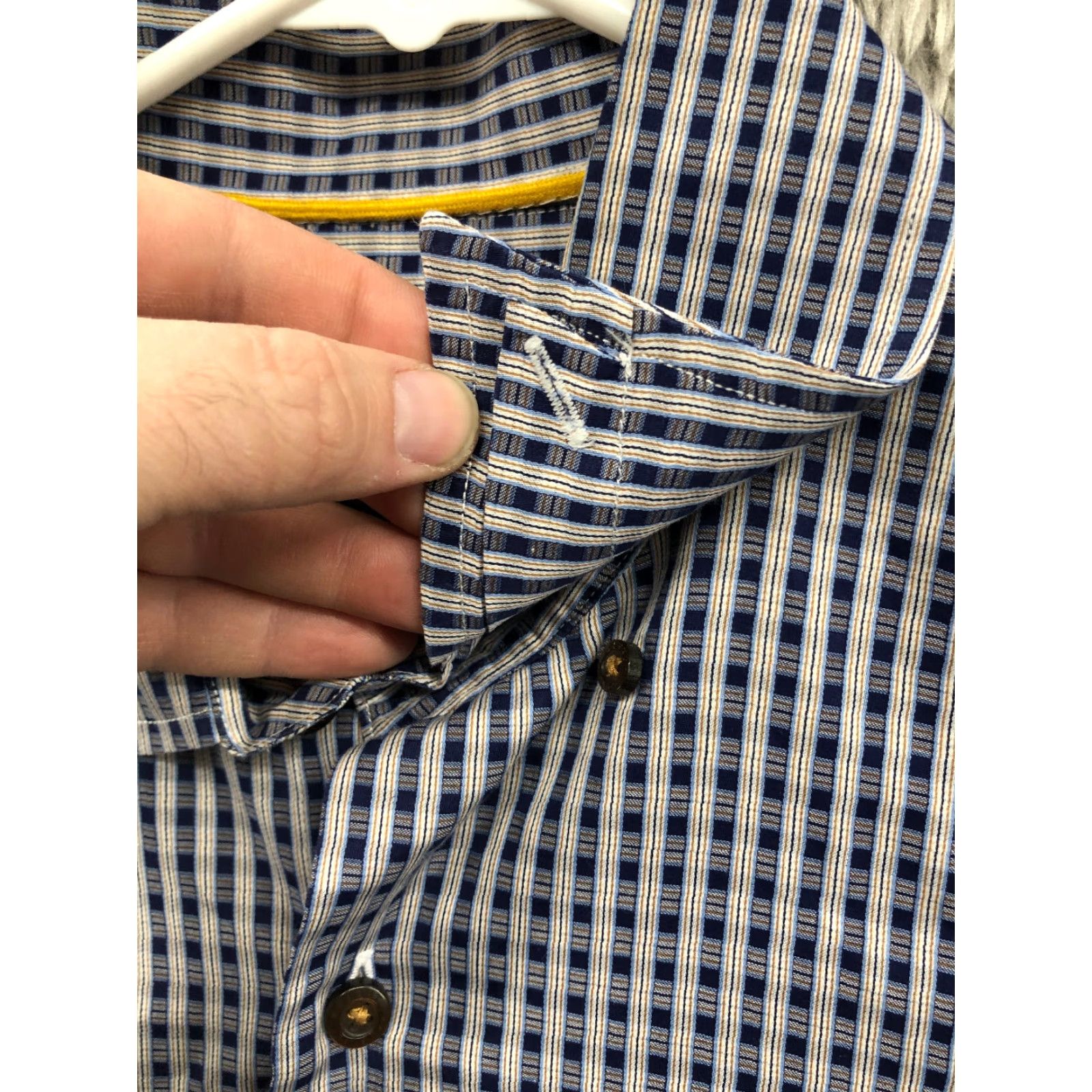 Robert Talbott Robert Talbott Shirt L Mens Blue Plaid Long Sleeve Button-Down Collar Shirt Size US L / EU 52-54 / 3 - 2 Thumbnail