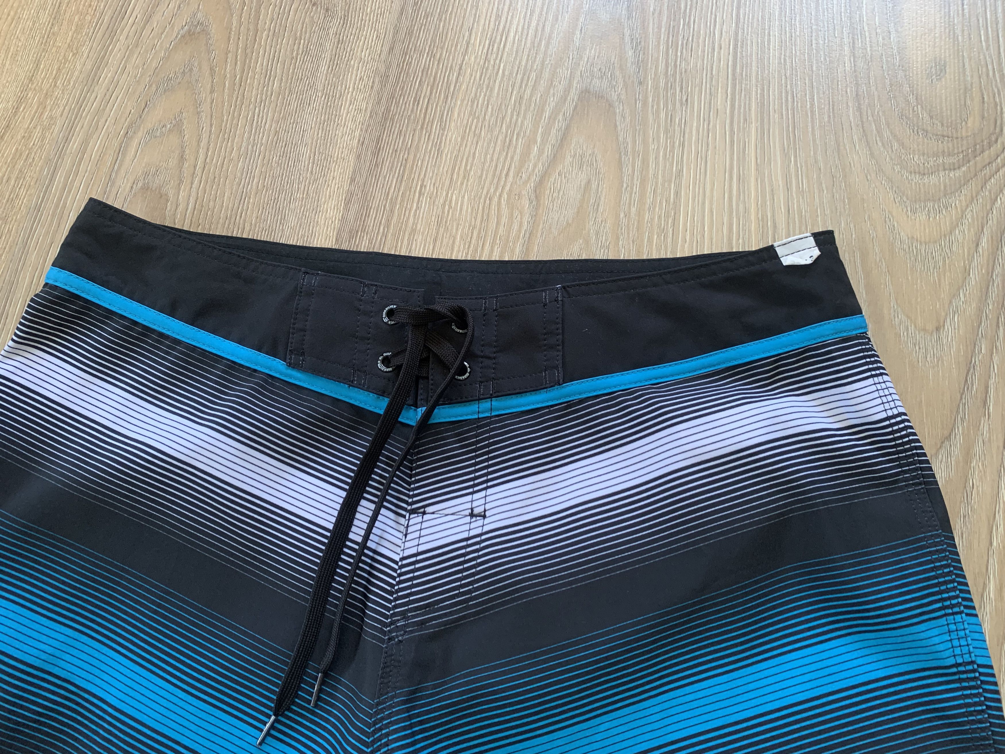 Quicksilver Quiksilver Men Swim Trunks Stripe Board Shorts Size US 33 - 4 Thumbnail