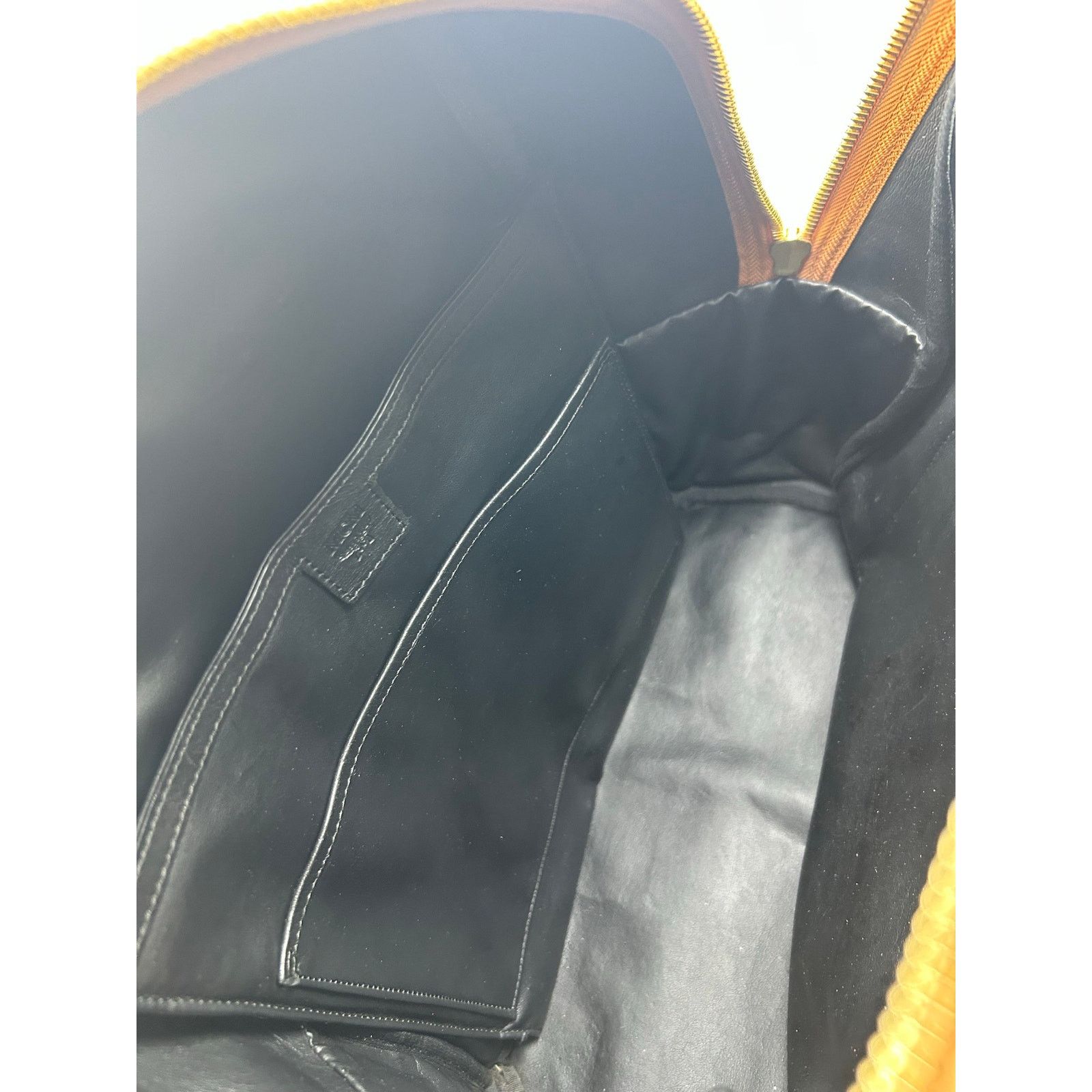 MCM Authenticated MCM Stark Visetos Cognac Medium Backpack Brown Size ONE SIZE - 9 Thumbnail