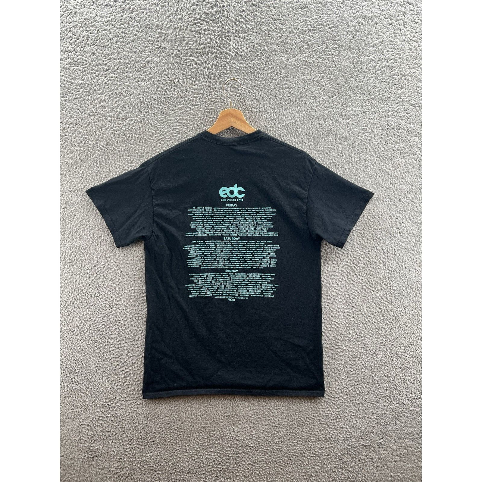 Other Insomniac EDC Las Vegas Festival 2019 Black T-Shirt Medium Size US M / EU 48-50 / 2 - 2 Thumbnail