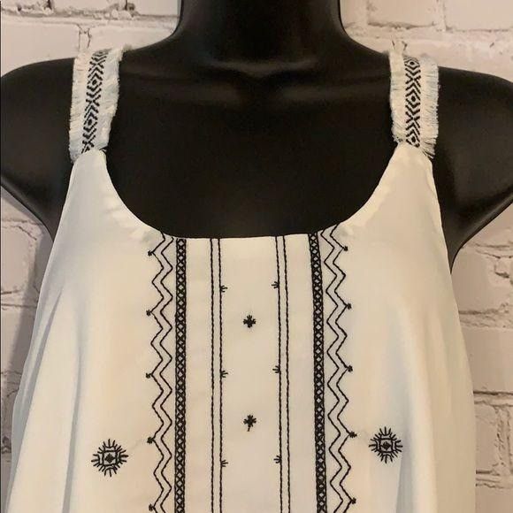 Other Loveriche White Black Embroidered Tunic Dress Size S / US 4 / IT 40 - 5 Thumbnail