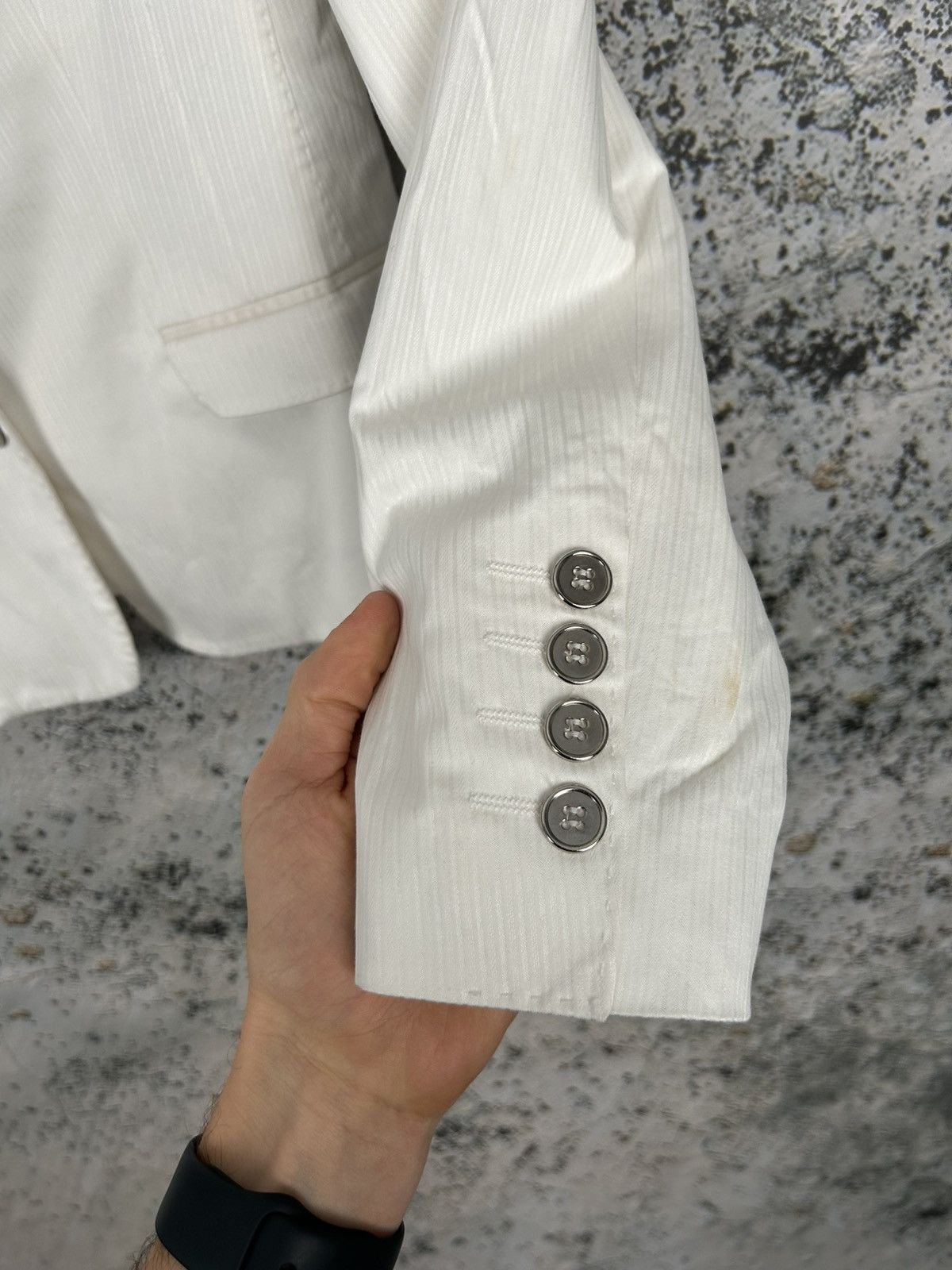 Dolce & Gabbana Vintage Dolce & Gabbana White Blazer Designer 90s Size XXL / US 16-18 / IT 52-54 - 7 Thumbnail