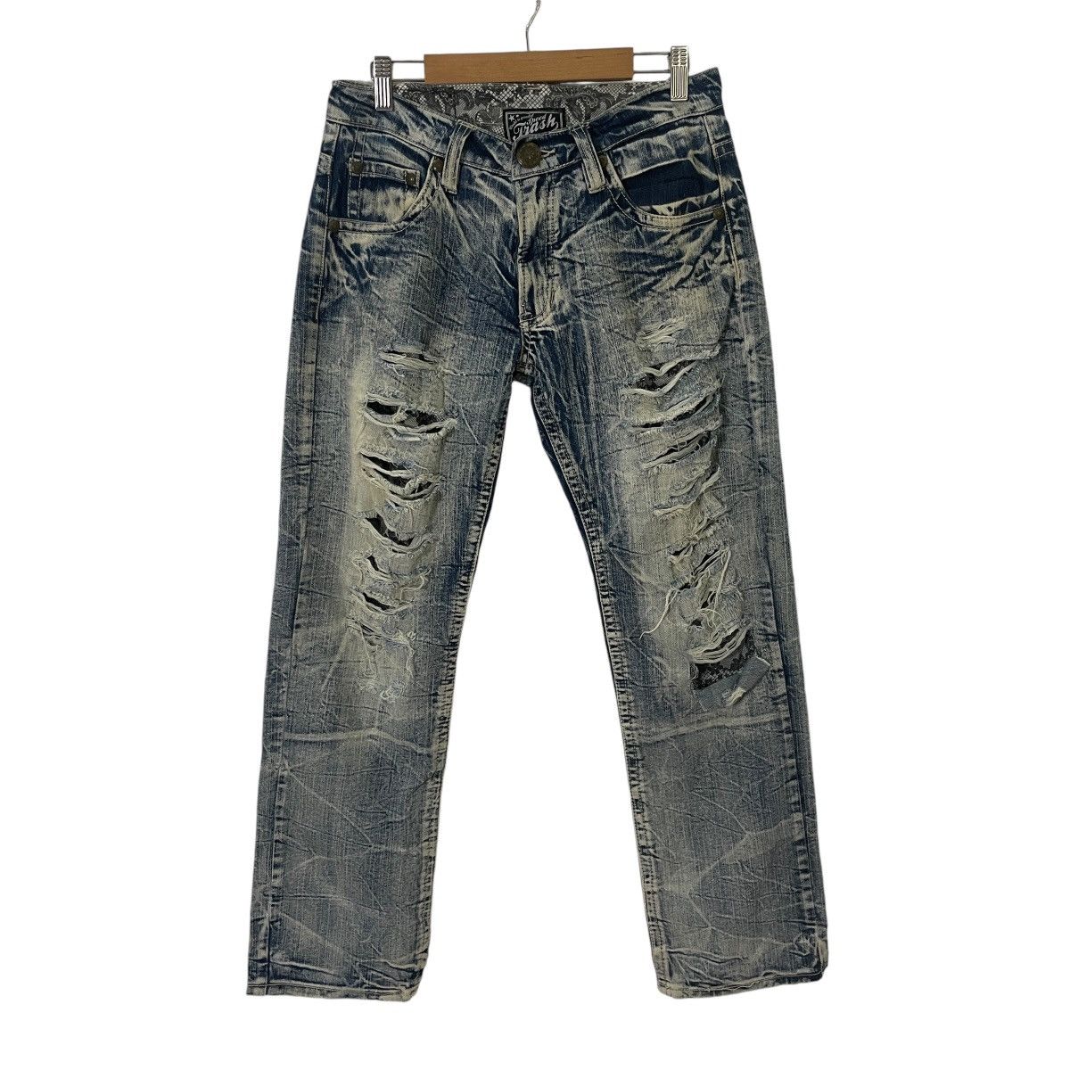 Japanese Brand Vintage Speed Flash Distressed Denim Jeans Size US 31 - 1 Thumbnail