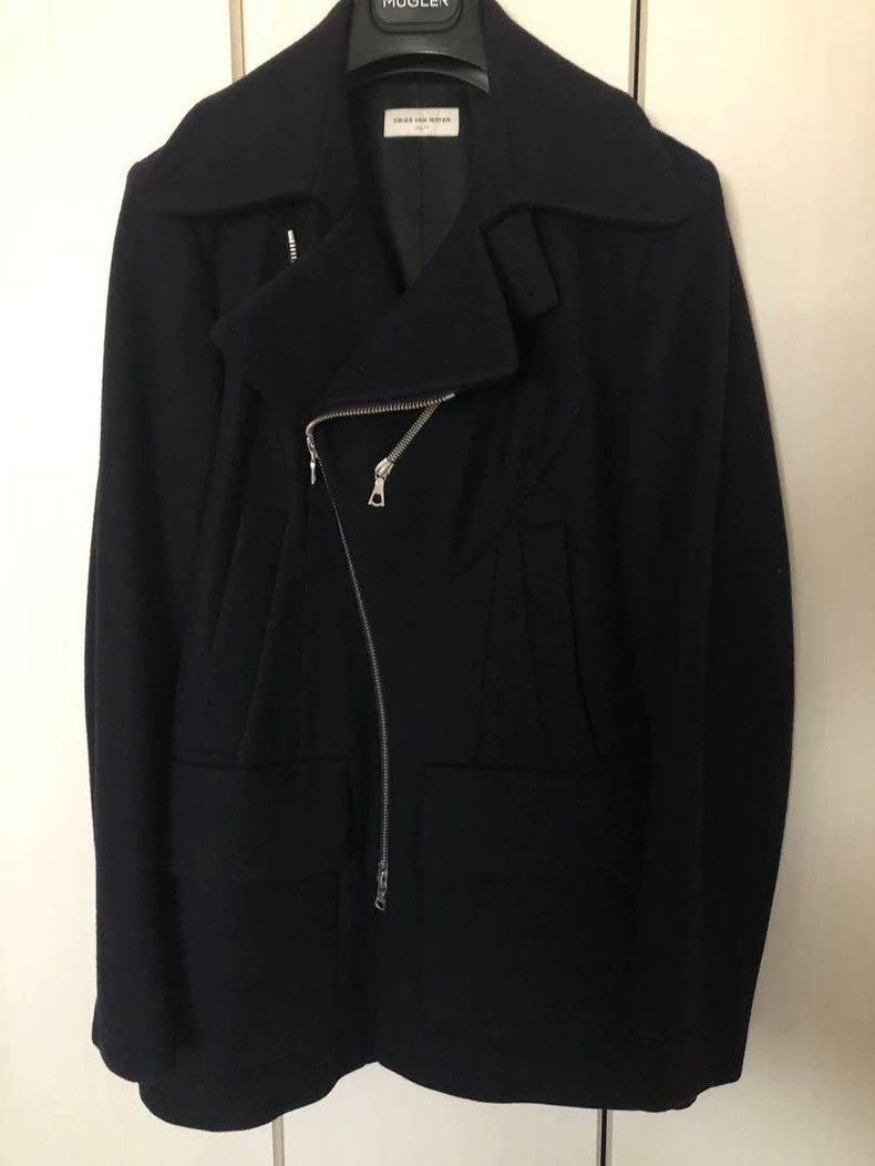 Dries Van Noten Dries Van Noten Wool Biker Collar Coat Size US S / EU 44-46 / 1 - 1 Thumbnail