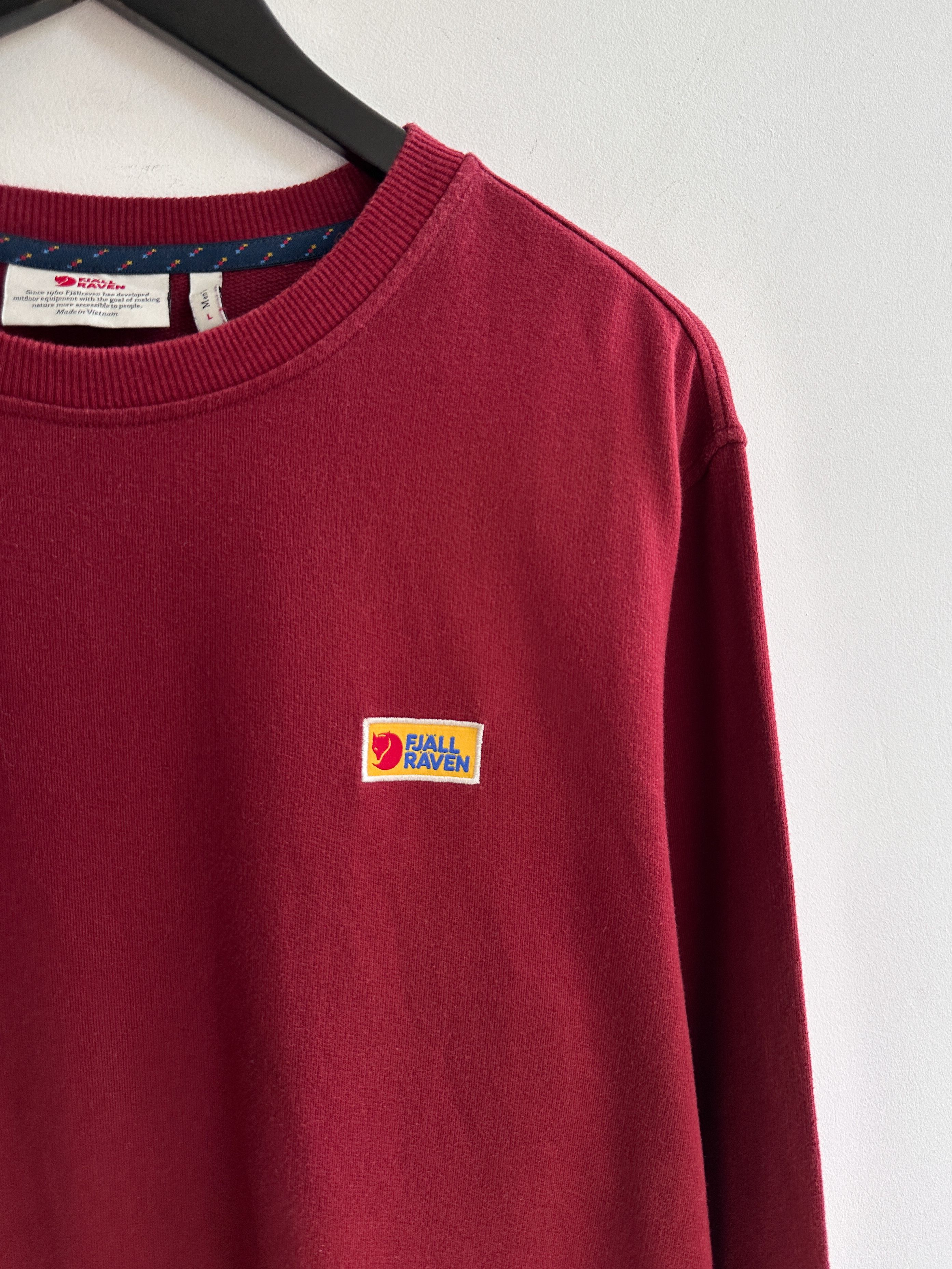Fjallraven Fjallraven Vardag Red Sweatshirt Size US L / EU 52-54 / 3 - 3 Thumbnail