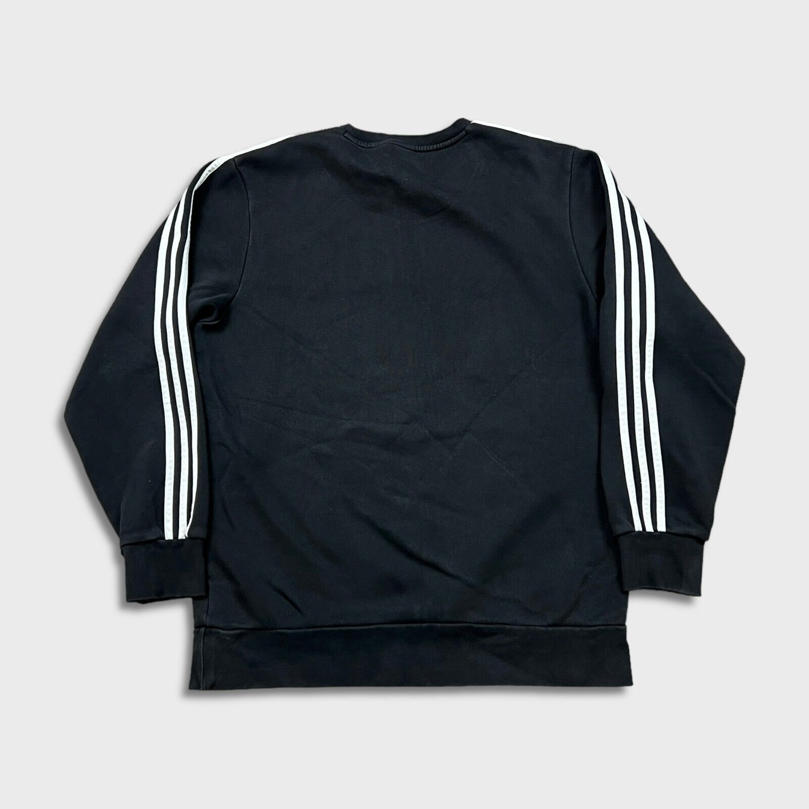 Adidas × Vintage Adidas Sweatshirt Large Stripe Spell Out Pullover Crewneck Size US L / EU 52-54 / 3 - 4 Thumbnail