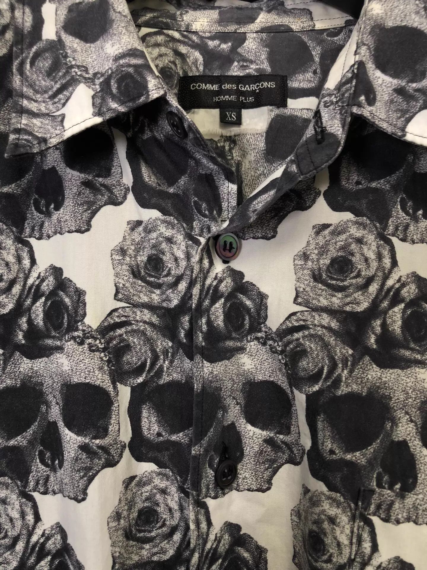 Comme des Garcons COMME DES GARÇONS 2011SS Skull Rose Shirt XS Size US XS / EU 42 / 0 - 3 Thumbnail