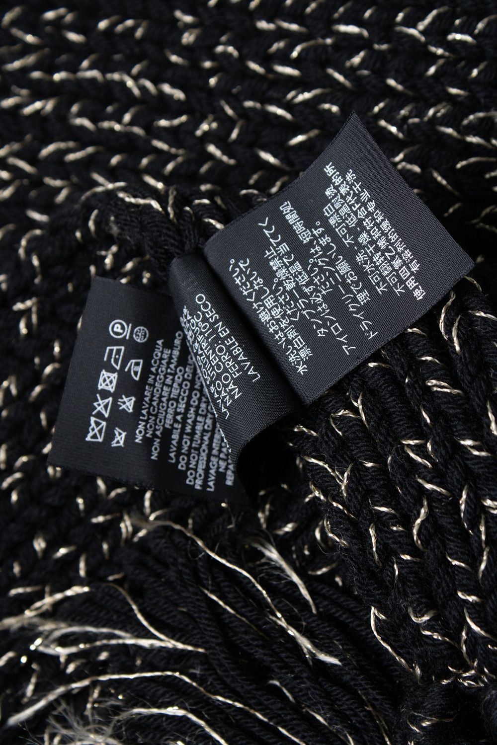 Saint Laurent Paris Saint Laurent, chunky knitted oversized scarf Size ONE SIZE - 5 Thumbnail