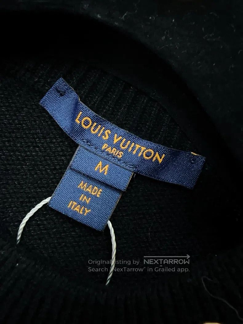 Louis Vuitton Louis Vuitton Cashmere Black Chain Badge Sweater Size US M / EU 48-50 / 2 - 5 Thumbnail