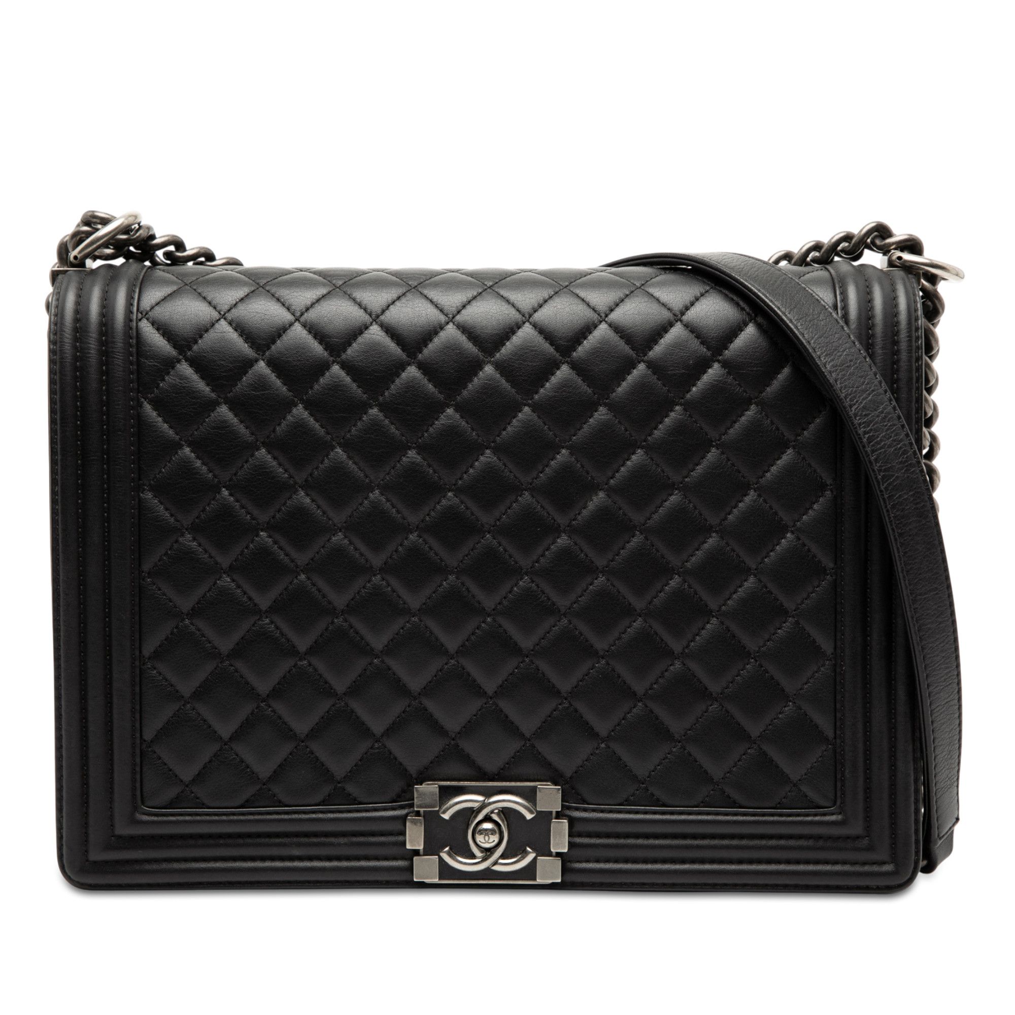 Chanel Chanel Large Quilted Lambskin Boy Flap Size ONE SIZE - 1 Thumbnail