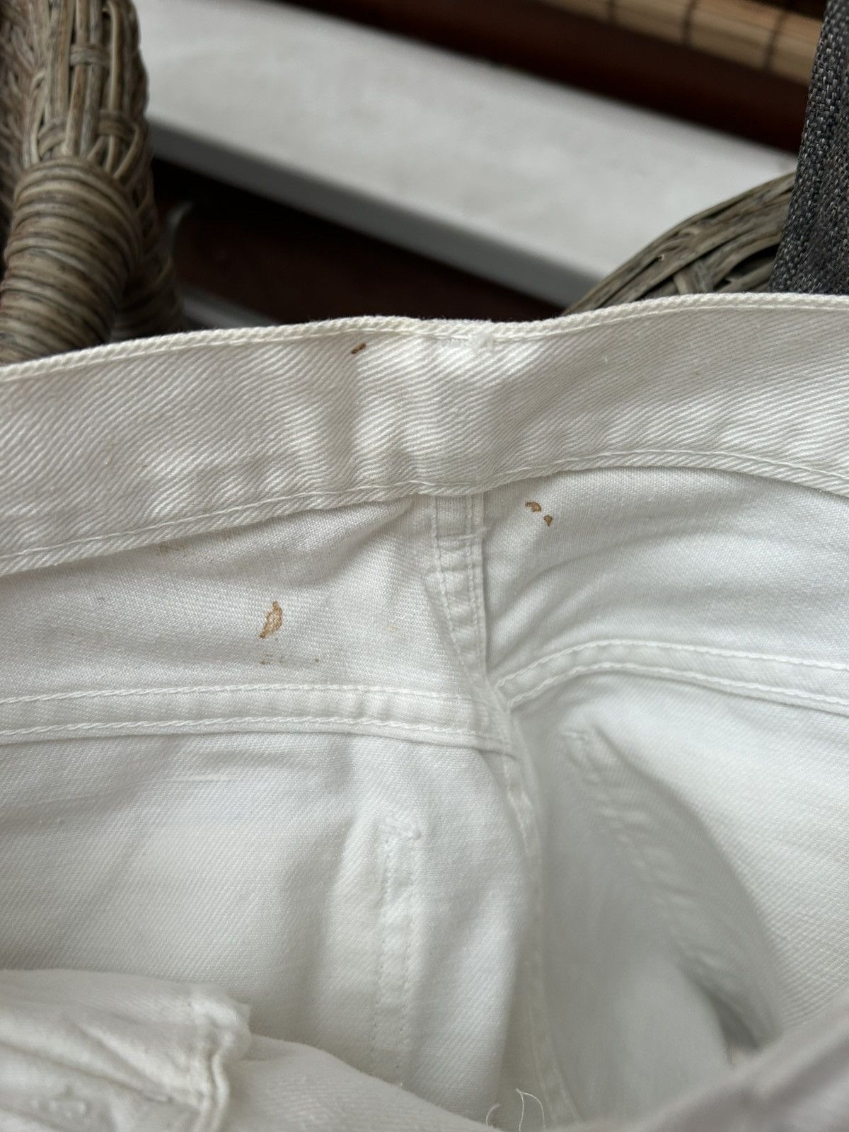 Levi's 60s Levi’s Big E White Slim Jeans White Tab Talon 42 Zip Size 25" / US 0 / IT 36 - 12 Thumbnail