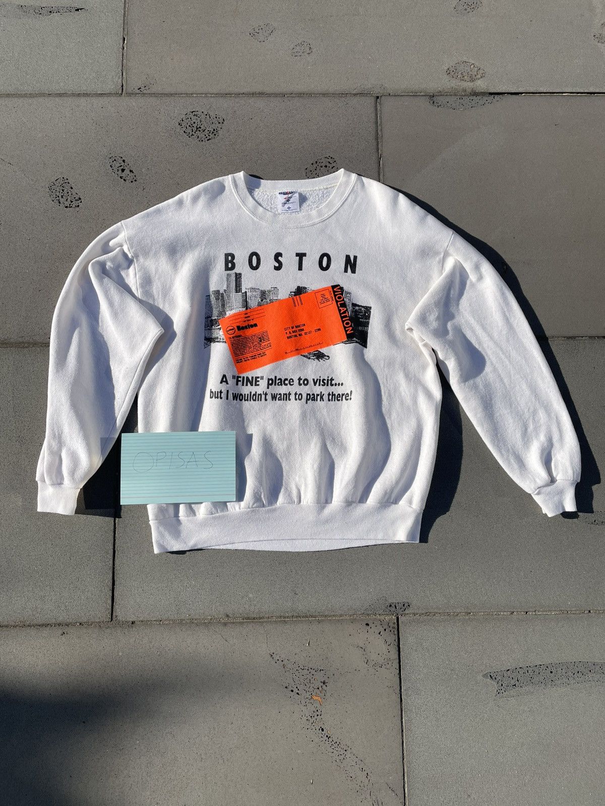 Jerzees × Russell Athletic Vintage Jerzees “Boston” Crewneck Size US XL / EU 56 / 4 - 1 Thumbnail