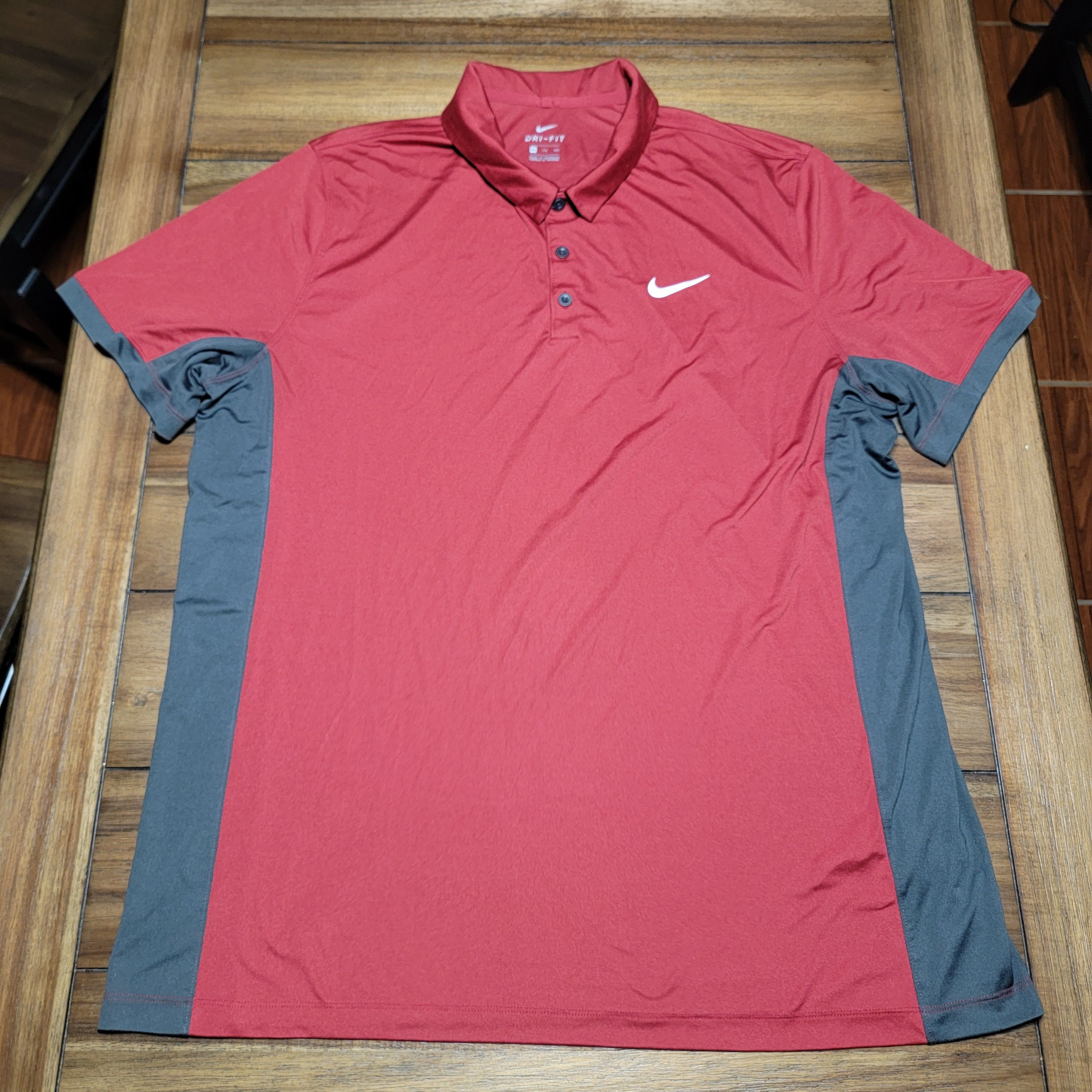 Nike Nike Dri-Fit Golf Polo Burgundy & Black - Size XXL Size US XXL / EU 58 / 5 - 1 Thumbnail