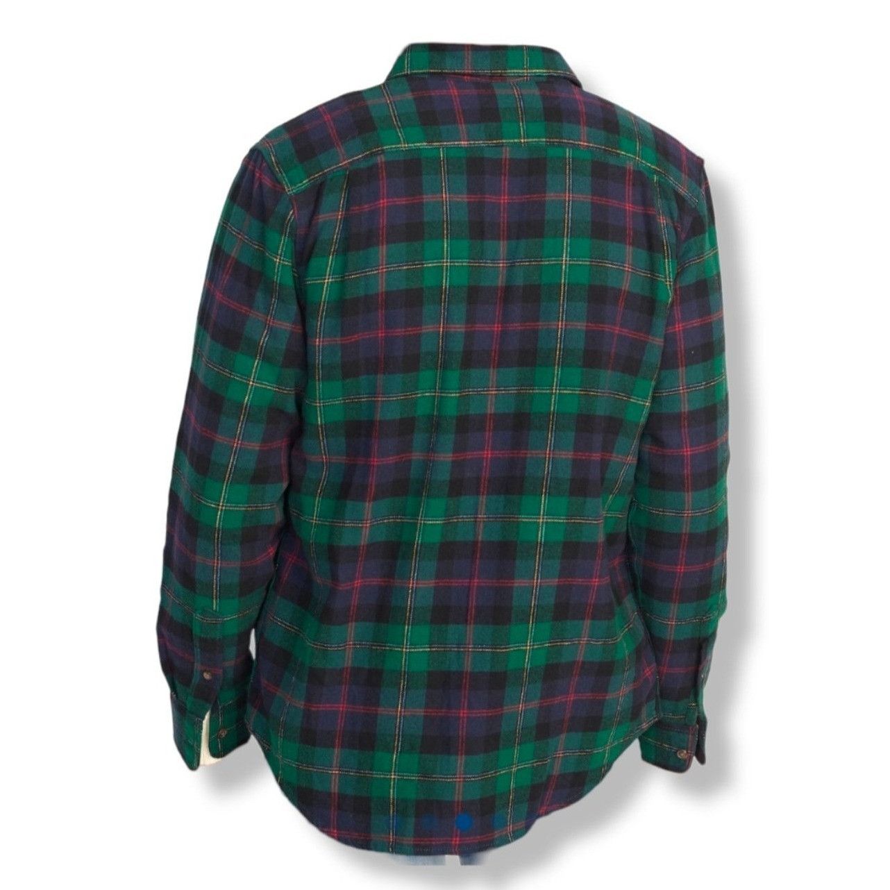 Old Navy Men's Flannel Shirt Green Blue Plaid Old Navy Size Medium JJ Size US M / EU 48-50 / 2 - 3 Thumbnail