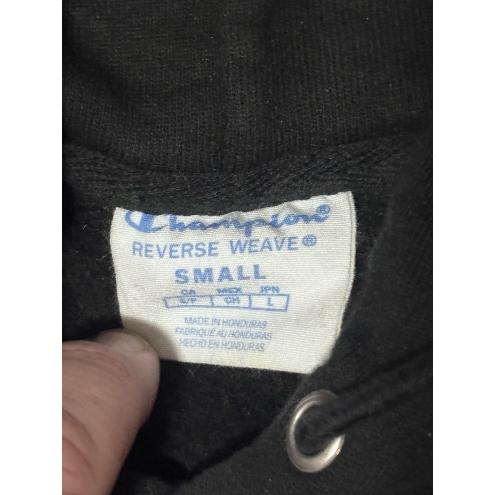 Champion Champion Reverse Weave Black Hoodie Embroidered Men's Small Size US S / EU 44-46 / 1 - 3 Thumbnail