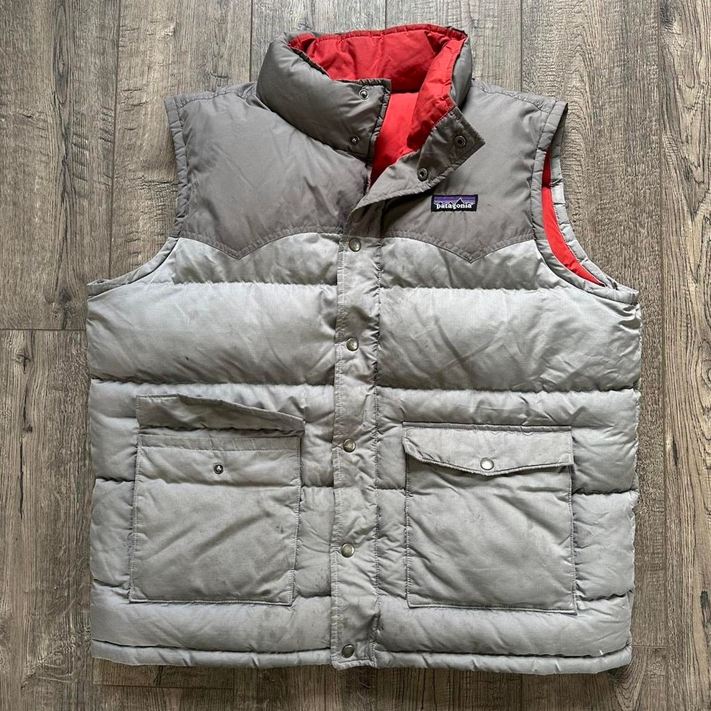 Patagonia Men’s Grey Patagonia Down Puffer Slingshot Grey Vest Size US L / EU 52-54 / 3 - 1 Thumbnail
