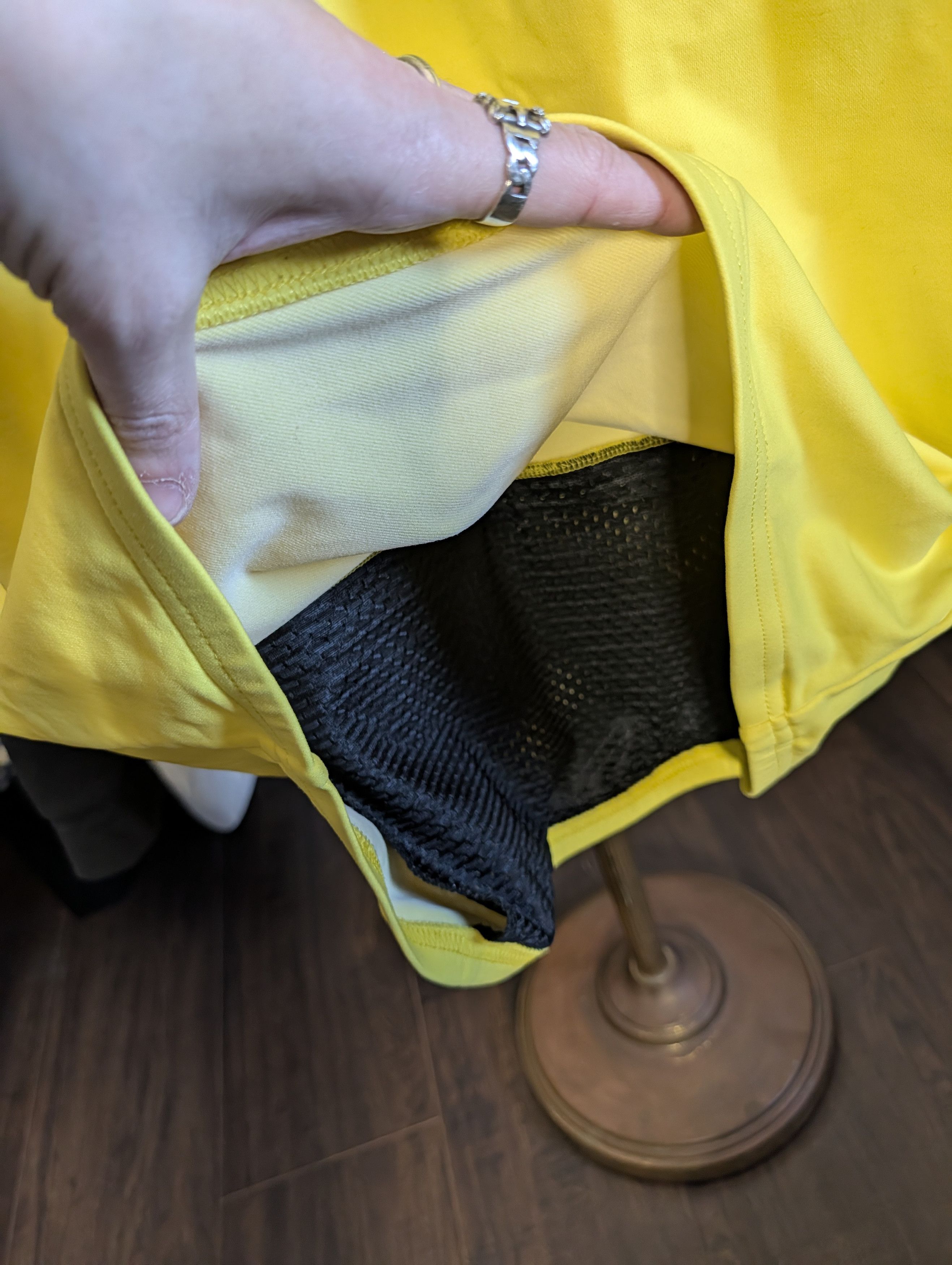 Canari VTG MiUSA Yellow L/S 1/4 Zip Yellow Logo Cycling Jersey Size US L / EU 52-54 / 3 - 9 Thumbnail