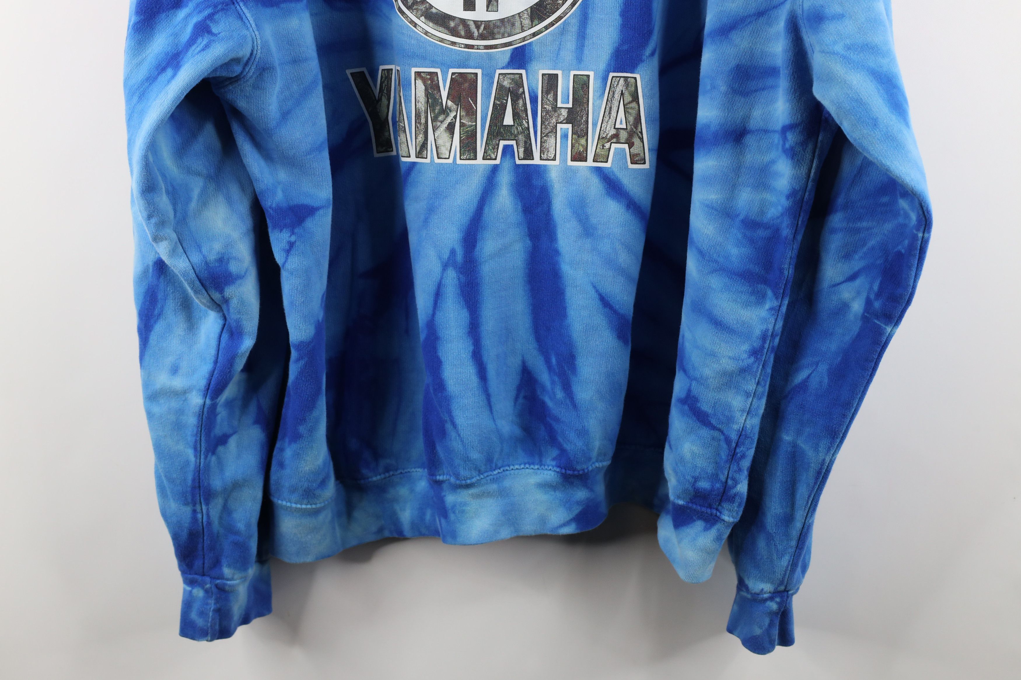 Vintage Vintage 90s Yamaha Racing Out Acid Wash Hoodie Sweatshirt Size US XL / EU 56 / 4 - 13 Thumbnail