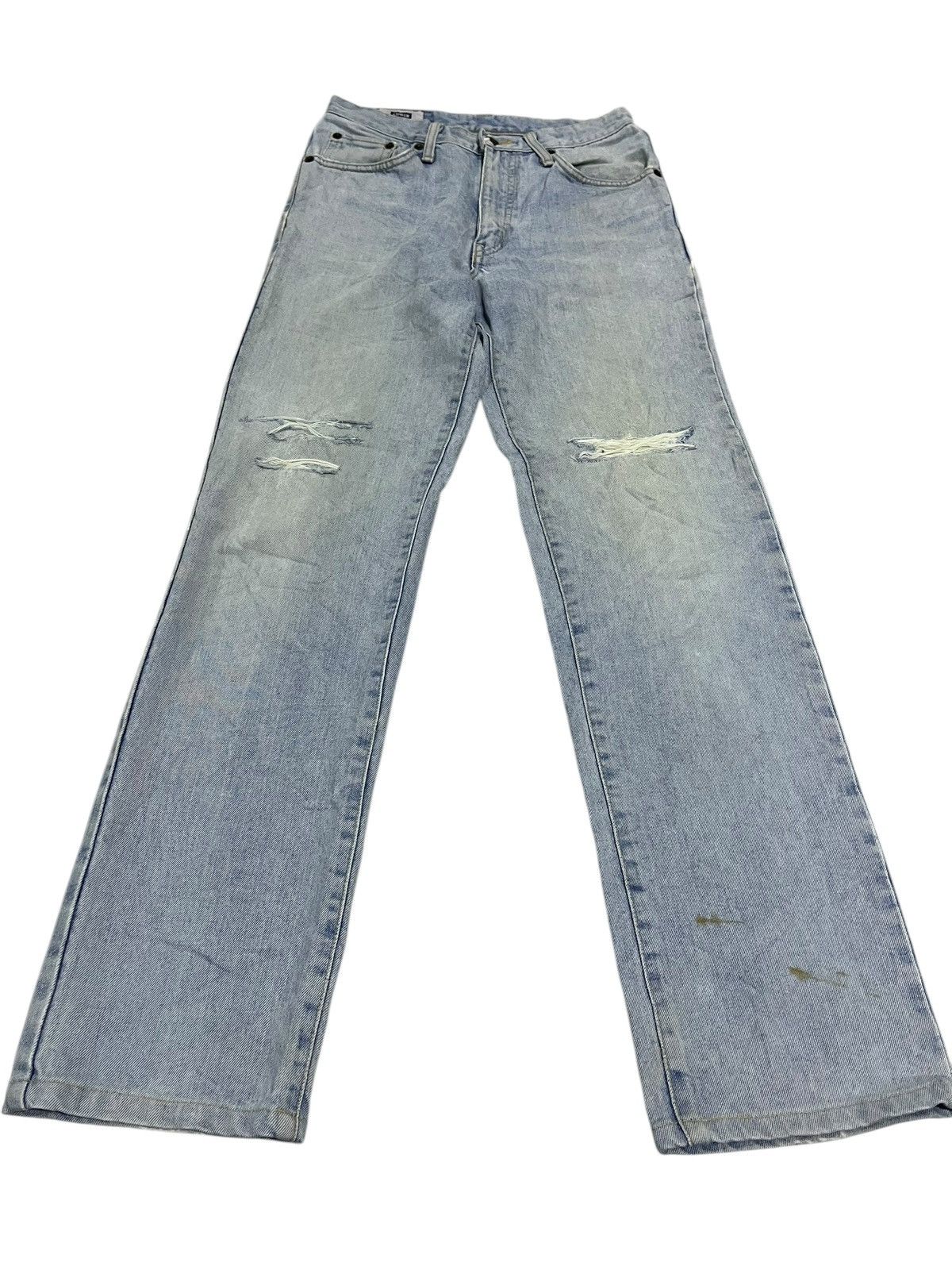 If Six Was Nine × Japanese Brand × Le Grande Bleu (L.G.B.) EDWIN 402 STRAIGHT CUT WASHED BLUE DENIM Size US 28 / EU 44 - 1 Thumbnail