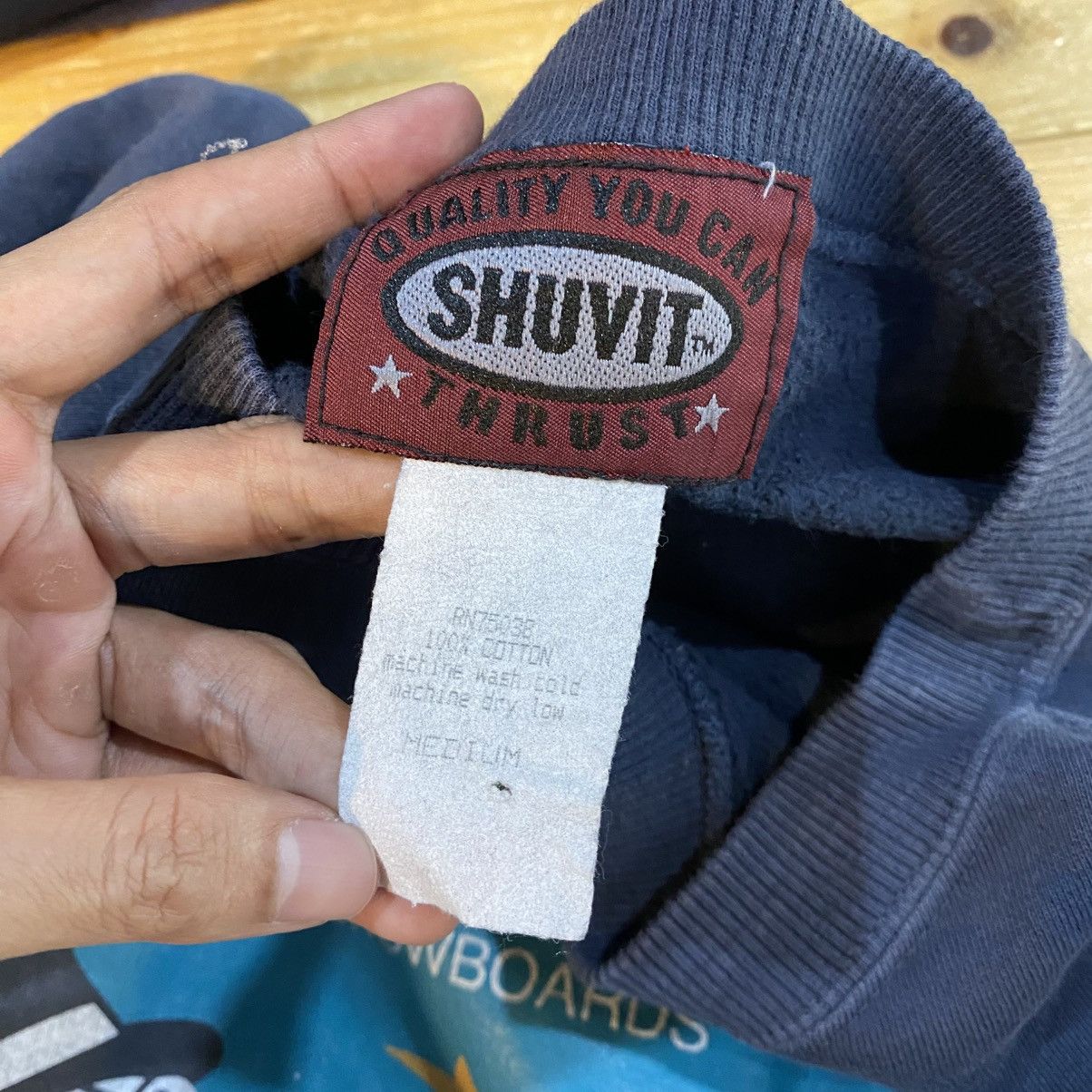 Sex Skateboards × Vintage Vintage Shuvit Skateboard Sweatshirt Big Logo Spell Out Size US M / EU 48-50 / 2 - 8 Thumbnail