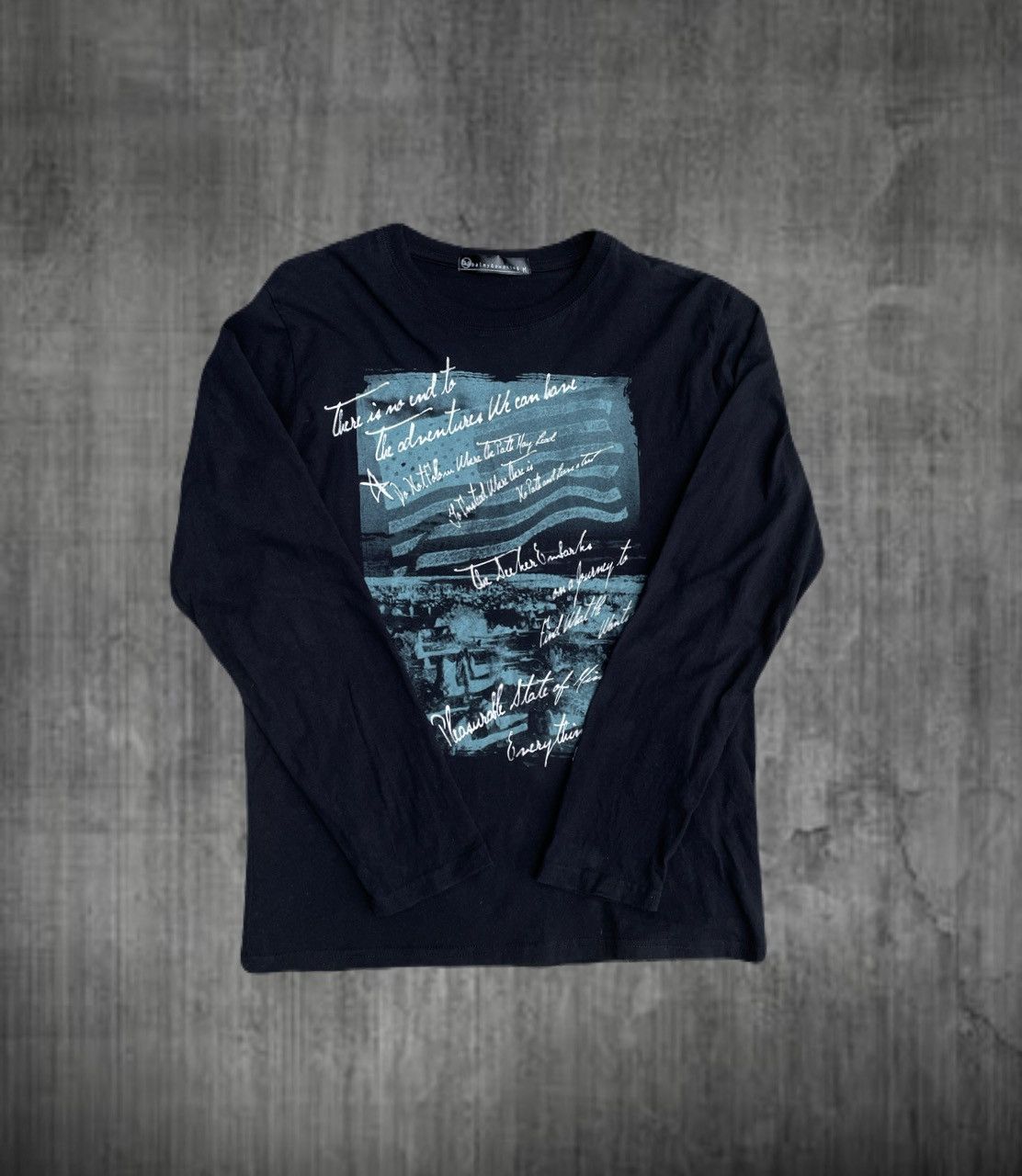 If Six Was Nine 2000s Japanese archive Vkei Poem Long Sleeve Tee Gyaruo Size US S / EU 44-46 / 1 - 1 Thumbnail
