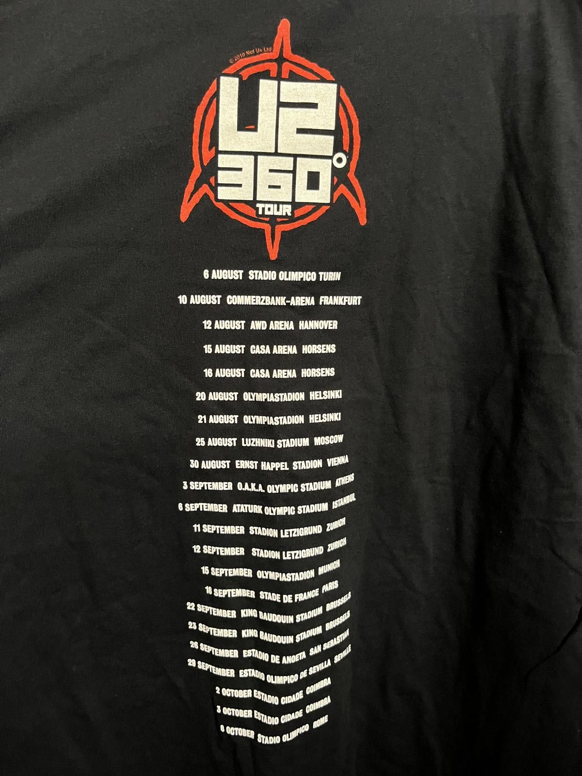 Designer U2 360 Degrees Stadium Tour T-shirt 2010 Equality 2 Sided Size US M / EU 48-50 / 2 - 5 Thumbnail