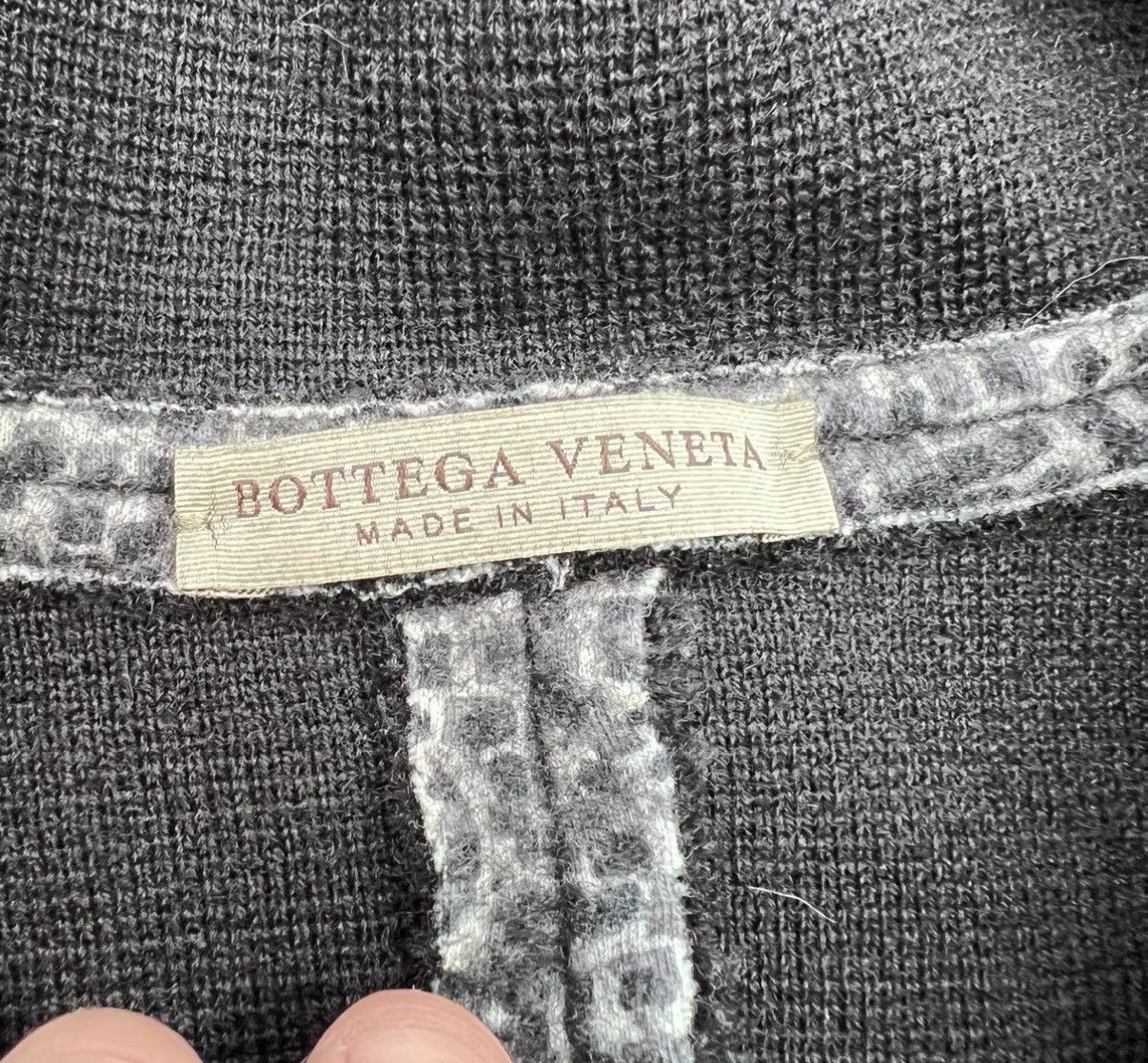 Bottega Veneta Bottega Veneta Houndstooth Wool & Leather Trim Jacket Size US M / EU 48-50 / 2 - 6 Thumbnail
