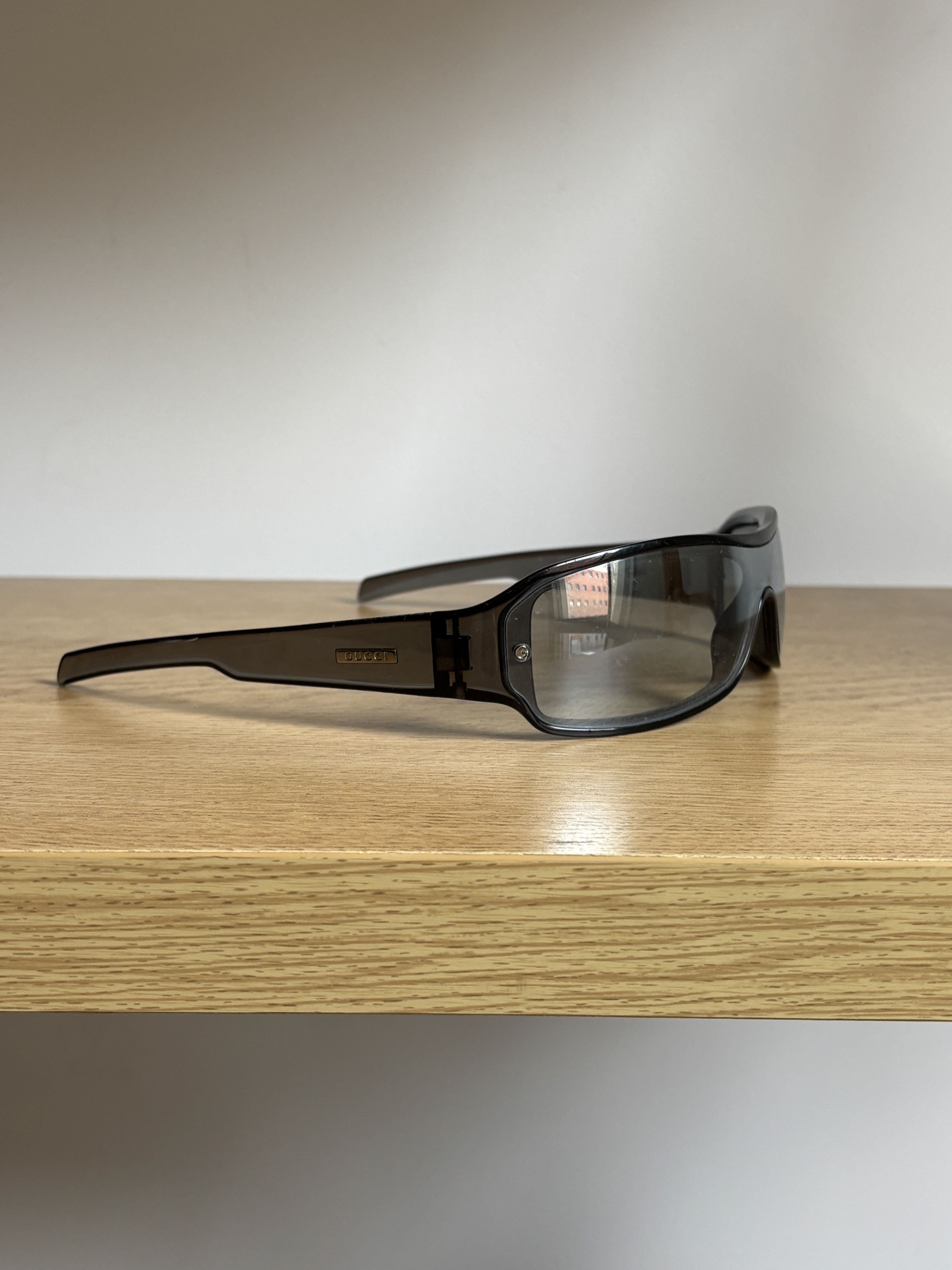 Gucci GUCCI Sunglasses Shield Rimless 90s Wrap GG Size ONE SIZE - 3 Thumbnail