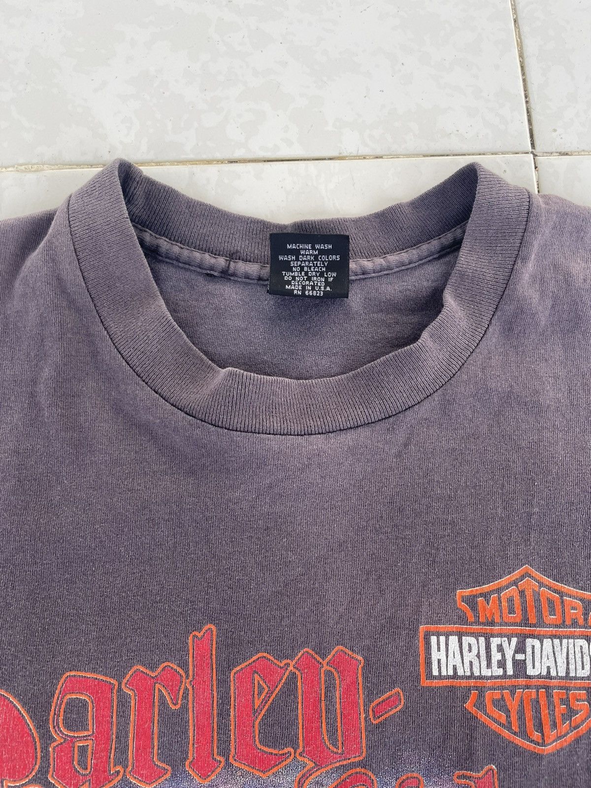 Harley Davidson Vintage 1995 HD Harley Davidson King Of The Road Shirt Tee Size US L / EU 52-54 / 3 - 7 Thumbnail