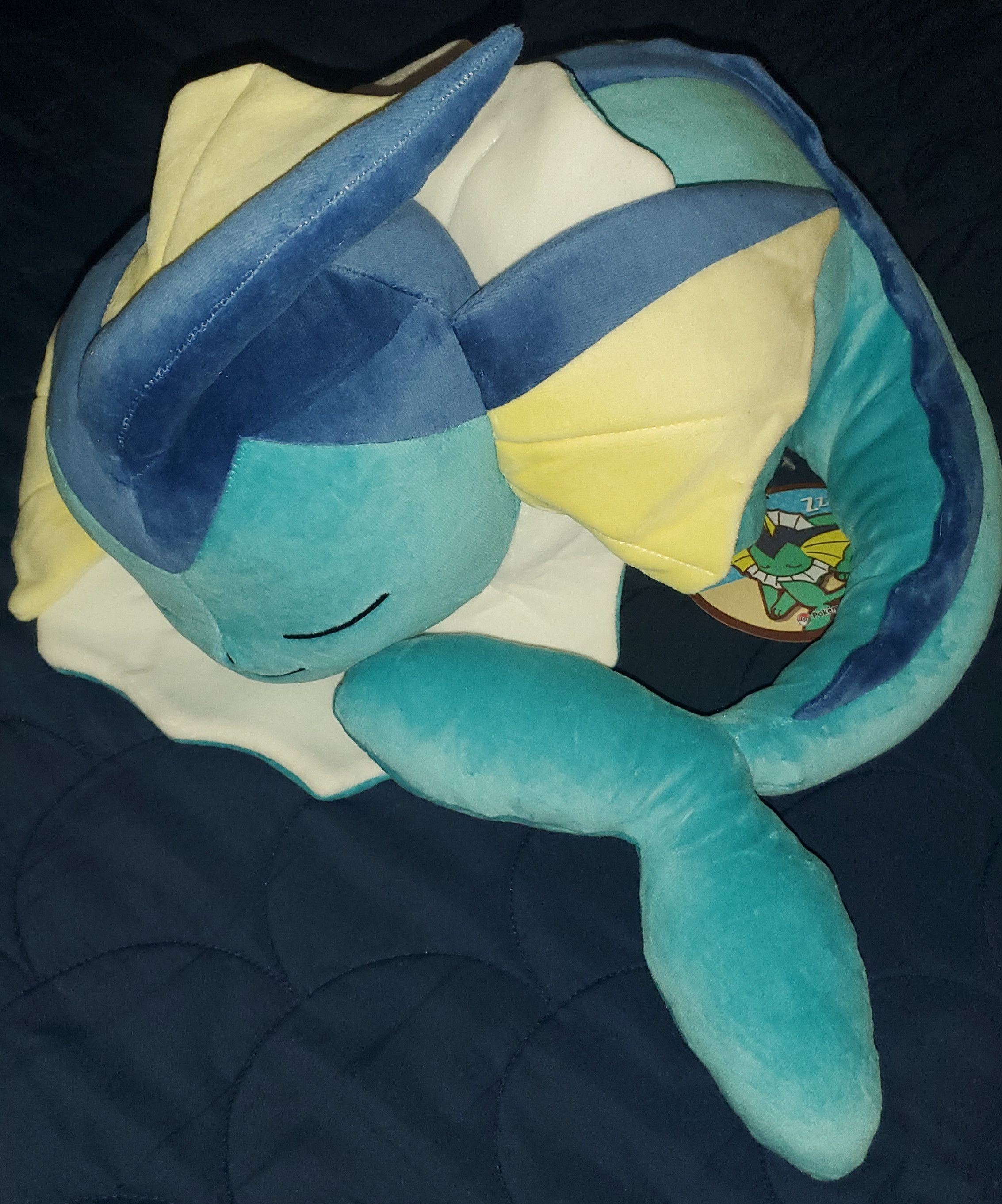 Pokemon Pokemon Center Vaporeon Sleeper Plush Eeveelution Authentic Size ONE SIZE - 3 Thumbnail