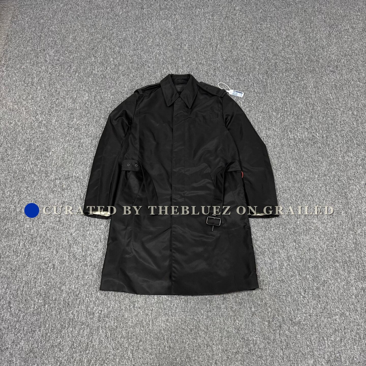 Prada Prada Archive Vintage Nylon Trench Coat Metal Logo Luxury