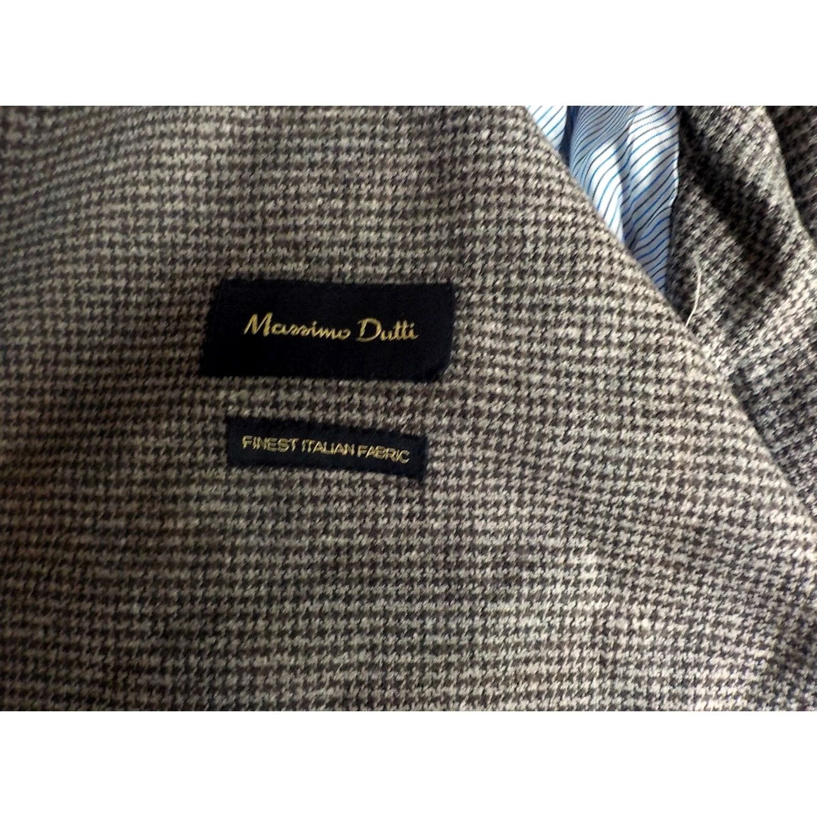 Mossimo MOSSIMO DUTTI Blazer 2 Button Puppy Tooth Italian Fabric Brown 40R Mens Blazer Size 40R - 7 Thumbnail