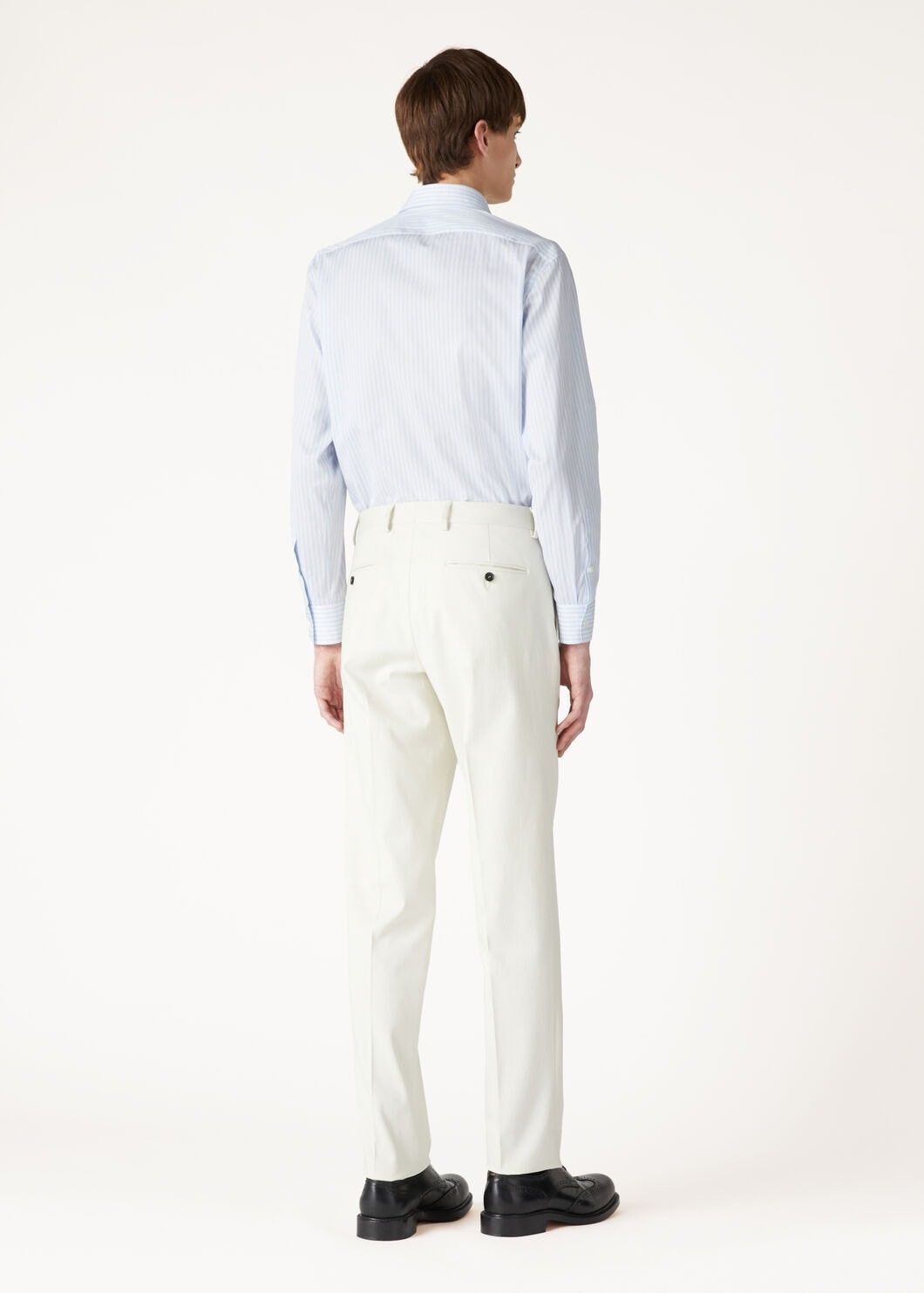 Loro Piana o1w1db10725 FAO7559 Filippo Cotton Shirt in Light Blue Size US M / EU 48-50 / 2 - 5 Thumbnail