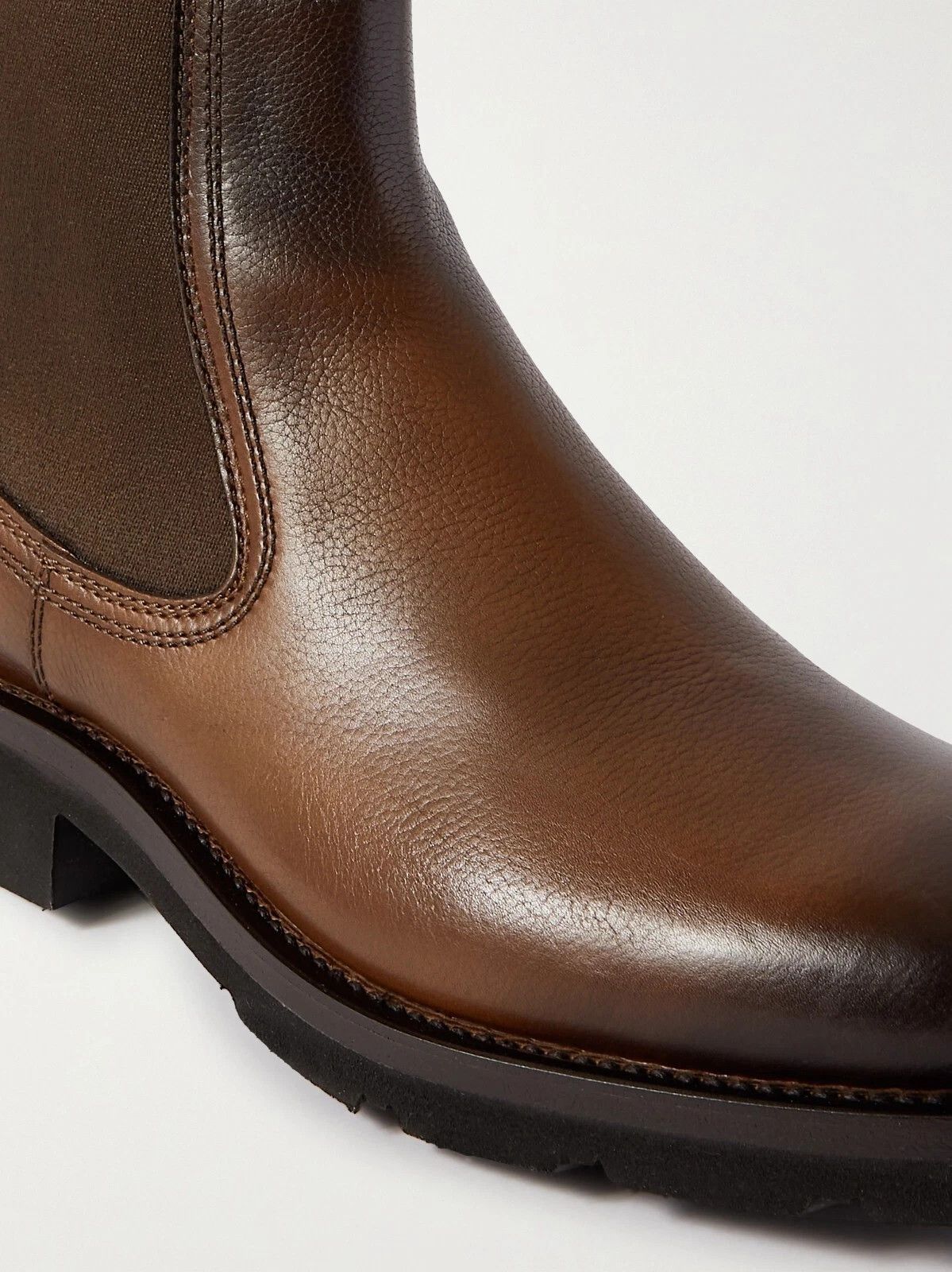 Santoni SANTONI Chelsea boots leather Brown size UK 10 / US 11 Size US 11 / EU 44 - 2 Thumbnail
