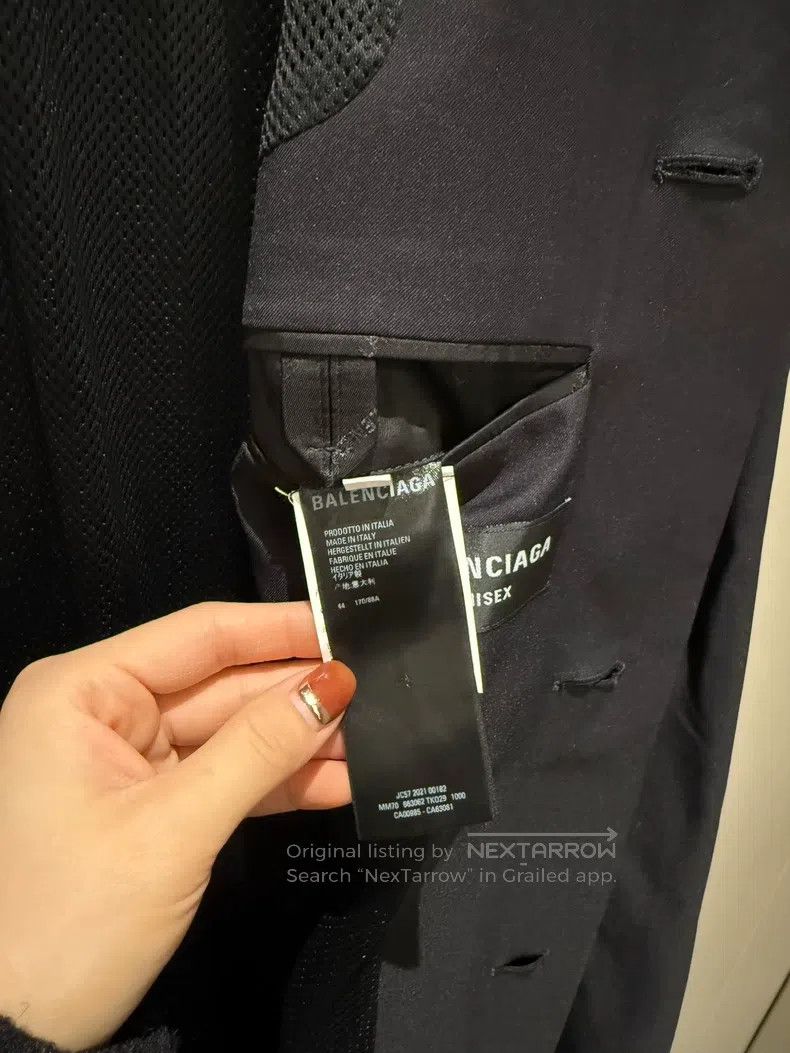Balenciaga Balenciaga Minimalist Lapel Overcoat Size US S / EU 44-46 / 1 - 5 Thumbnail