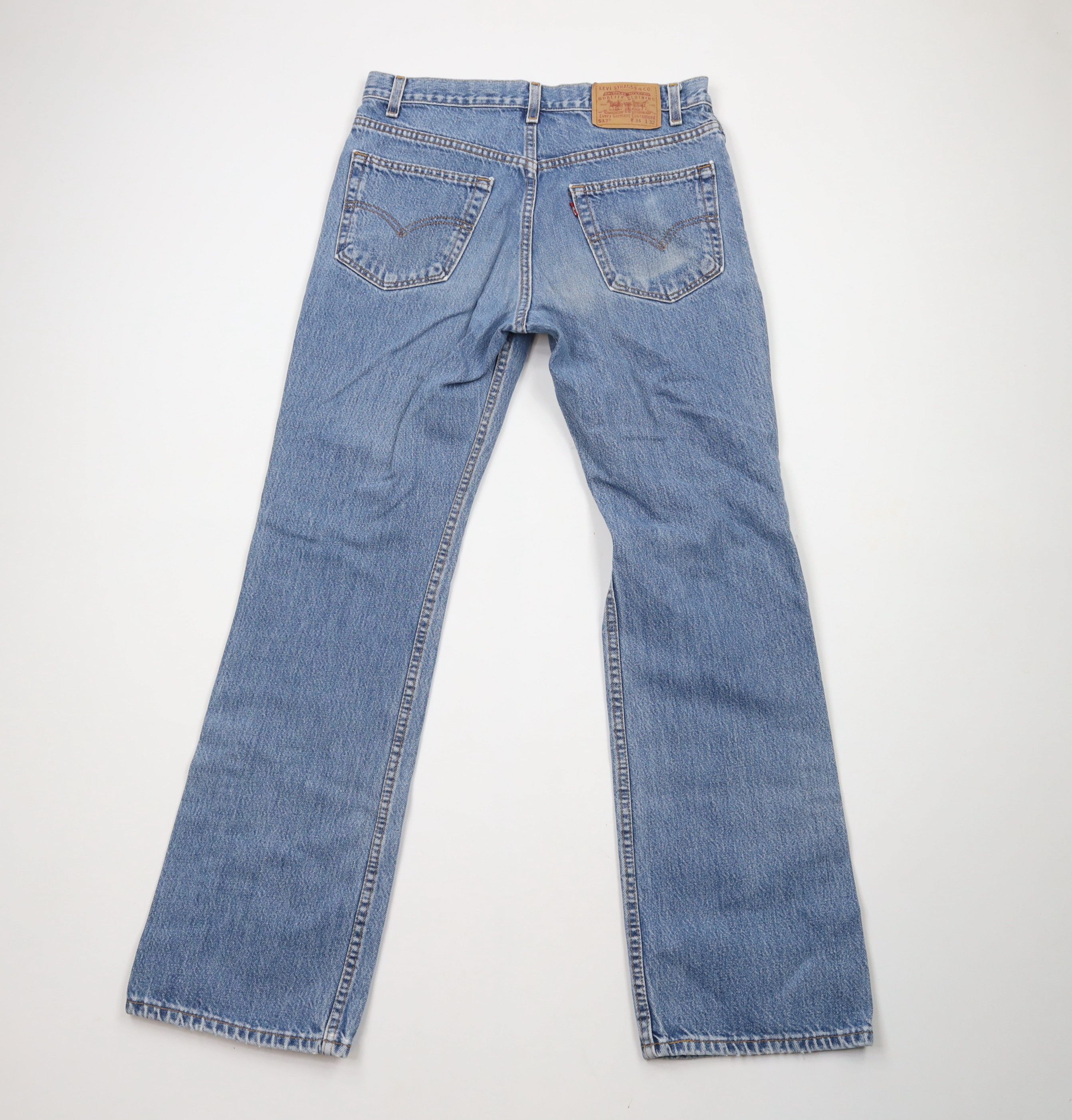 Levi's × Vintage Vintage Y2K 2001 Levis 517 Western Bootcut Flared Jeans USA Size 34 - 11 Thumbnail