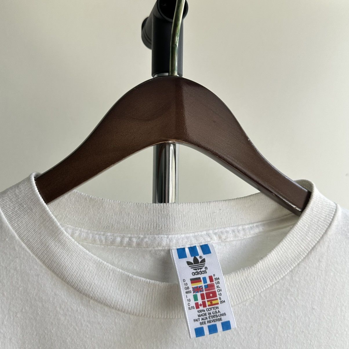 Adidas × Vintage Vintage 90s Adidas Single Stitch Graphic Tee Size US XL / EU 56 / 4 - 5 Thumbnail