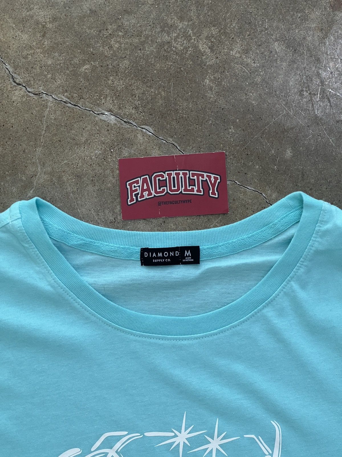 Diamond Supply Co. Diamond Supply Life Script BF Tee Blue Medium Size M / US 6-8 / IT 42-44 - 3 Thumbnail