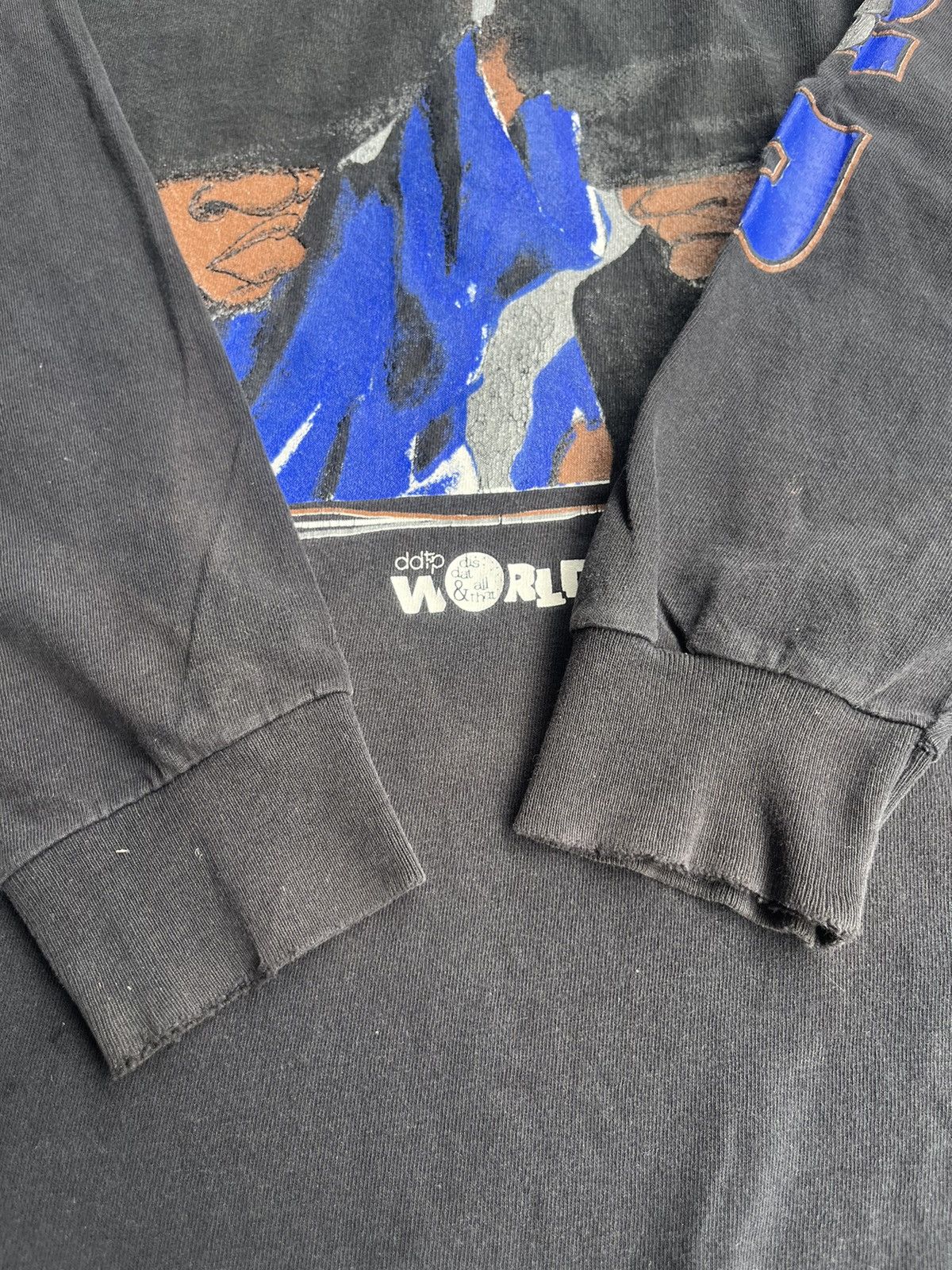 Rap Tees Vintage DJ RAP ddtp WORLD Collection 90’s Long Sleeve Shirt Size US XXL / EU 58 / 5 - 8 Thumbnail