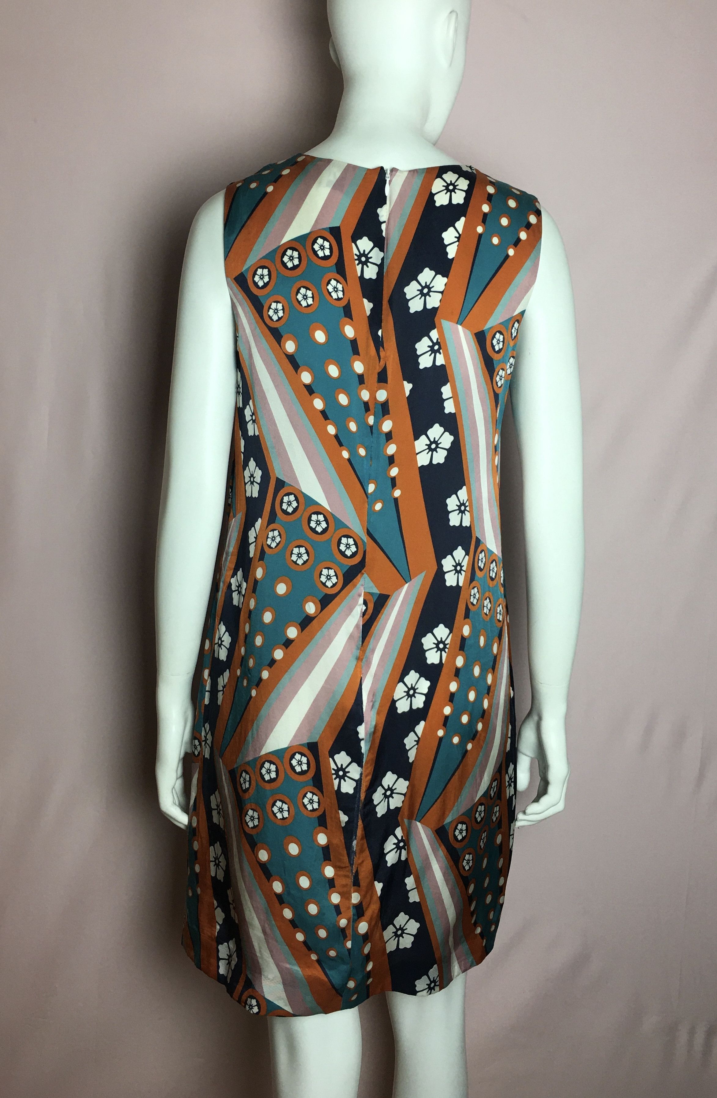 Missoni M Missoni Patchwork-effect Satin Mini Dress Size S / US 4 / IT 40 - 4 Thumbnail