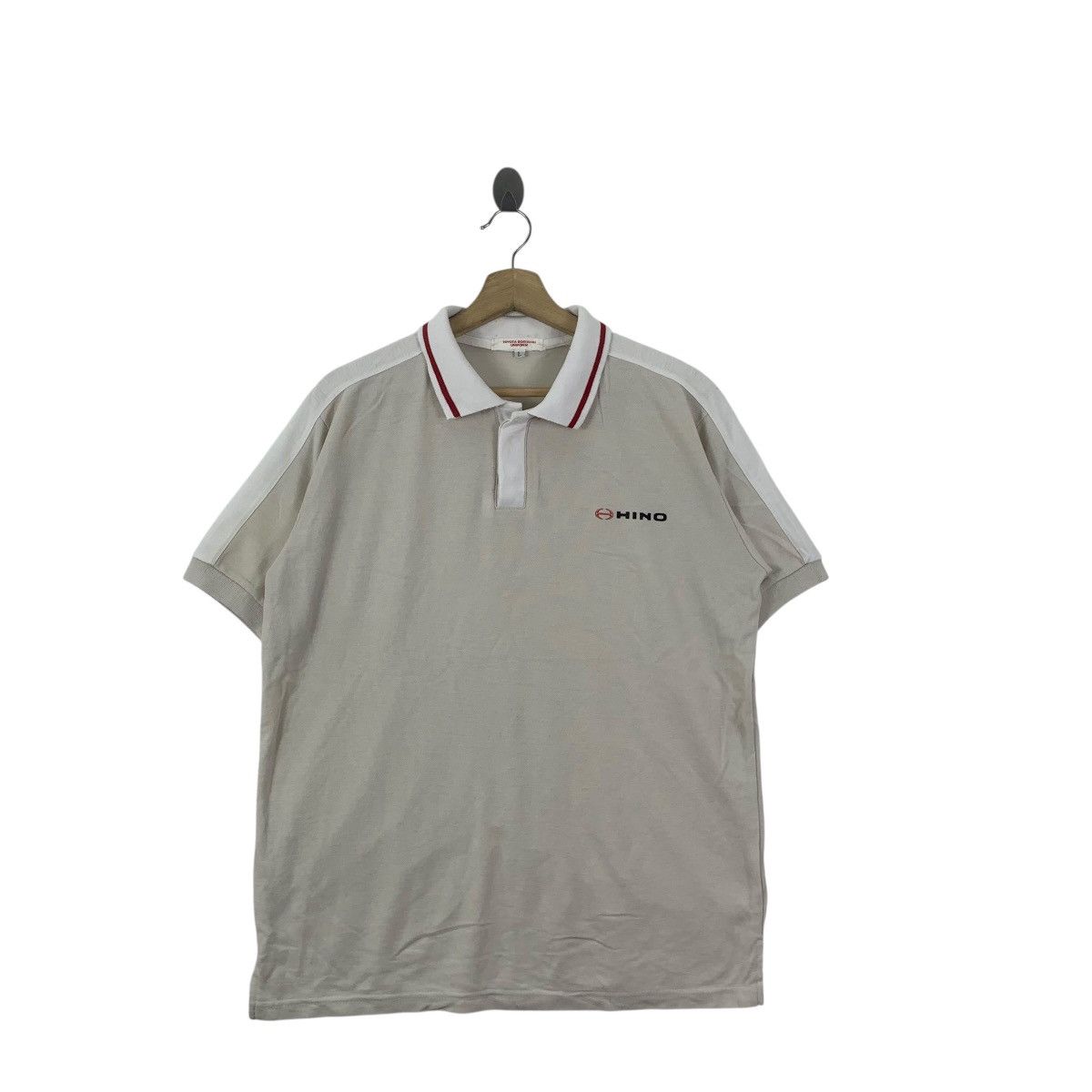 Vintage Vintage HINO MOTORS AUTOMOTIVE Racing Team Polo Tee Shirt Size US L / EU 52-54 / 3 - 3 Thumbnail