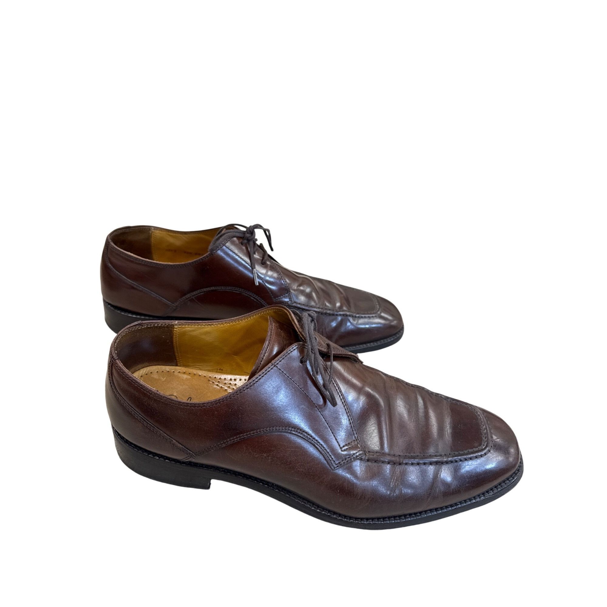 Cole Haan Cole Haan Mens Brown Leather Oxford Shoes Size 10M SKU 7800 Size US 10 / EU 43 - 4 Thumbnail