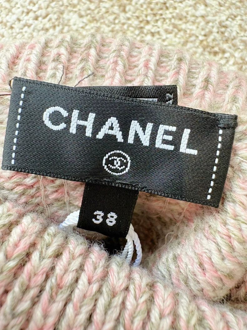 Chanel Chanel 22K gray and pink sequin double C turtleneck long-s Size XS / US 0-2 / IT 36-38 - 5 Thumbnail