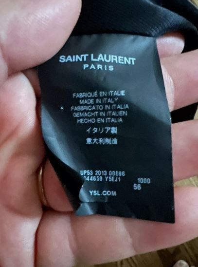 Saint Laurent Paris FW13 Fringe Leather Jacket 56