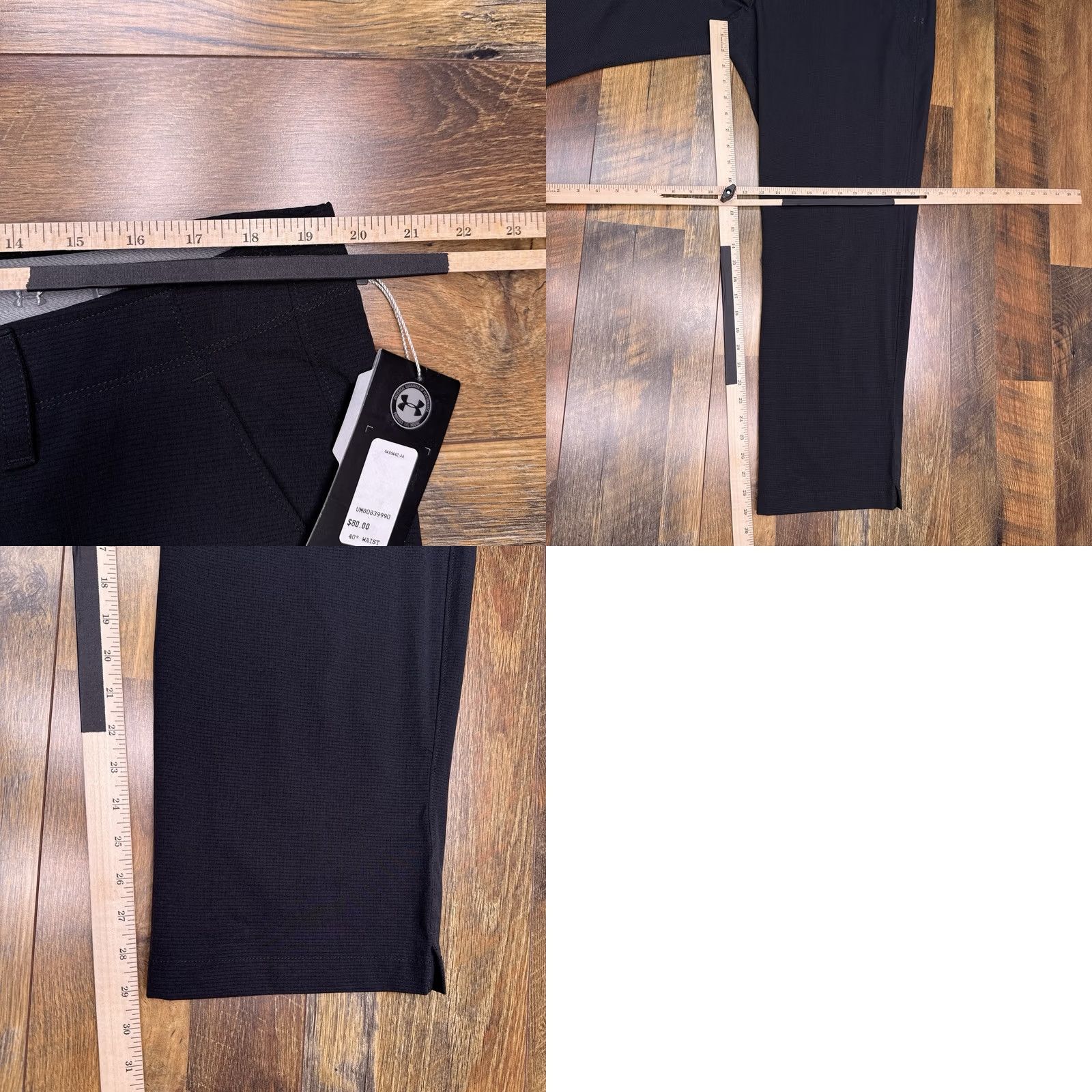 Under Armour Under Armour Showdown Pants Mens 40x30 Black Straight Loose Fit Golf New Size US 40 / EU 56 - 9 Thumbnail