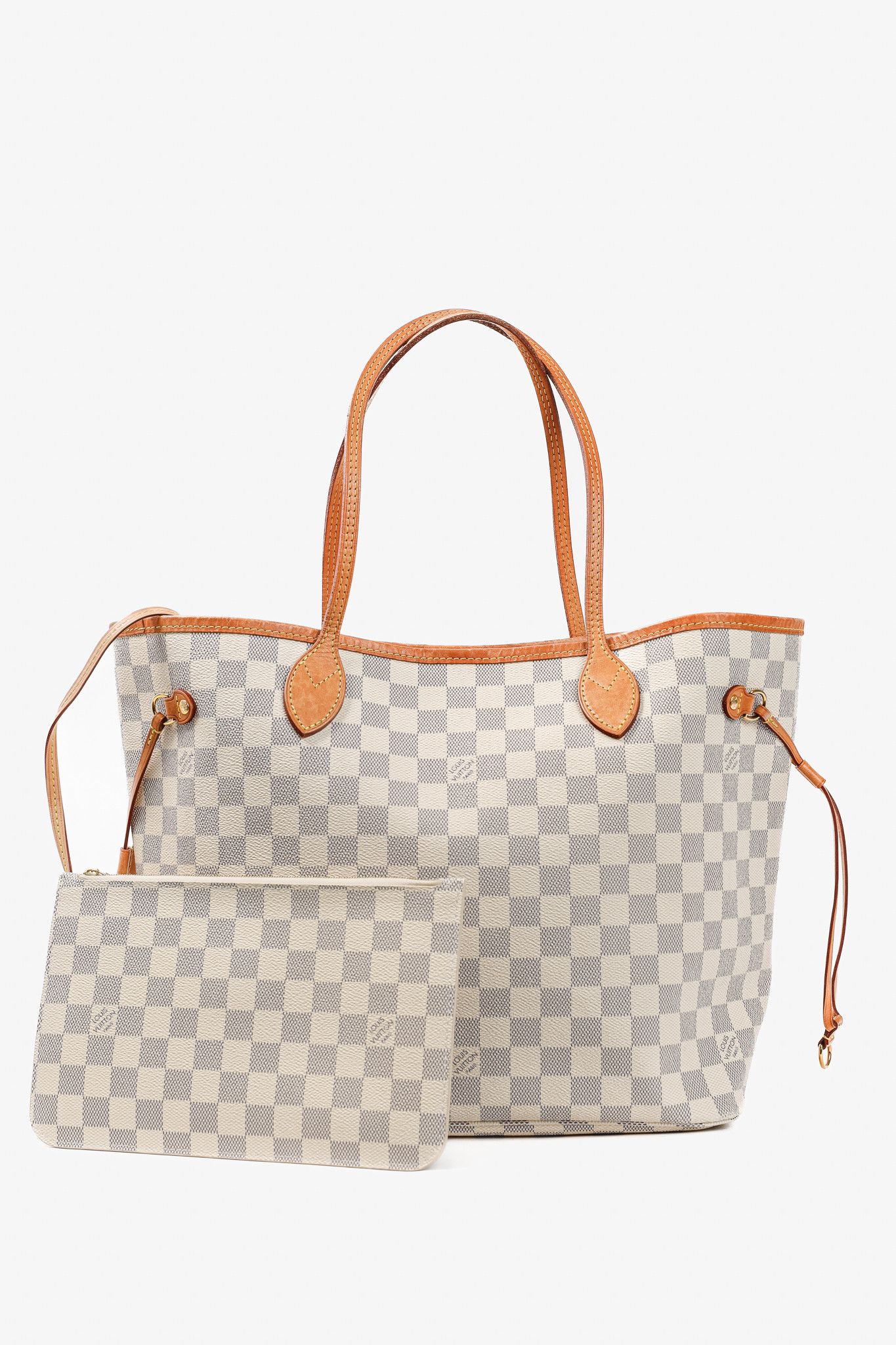 Louis Vuitton Louis Vuitton Neverfull MM Damier Azur Canvas Tote Size ONE SIZE - 1 Thumbnail