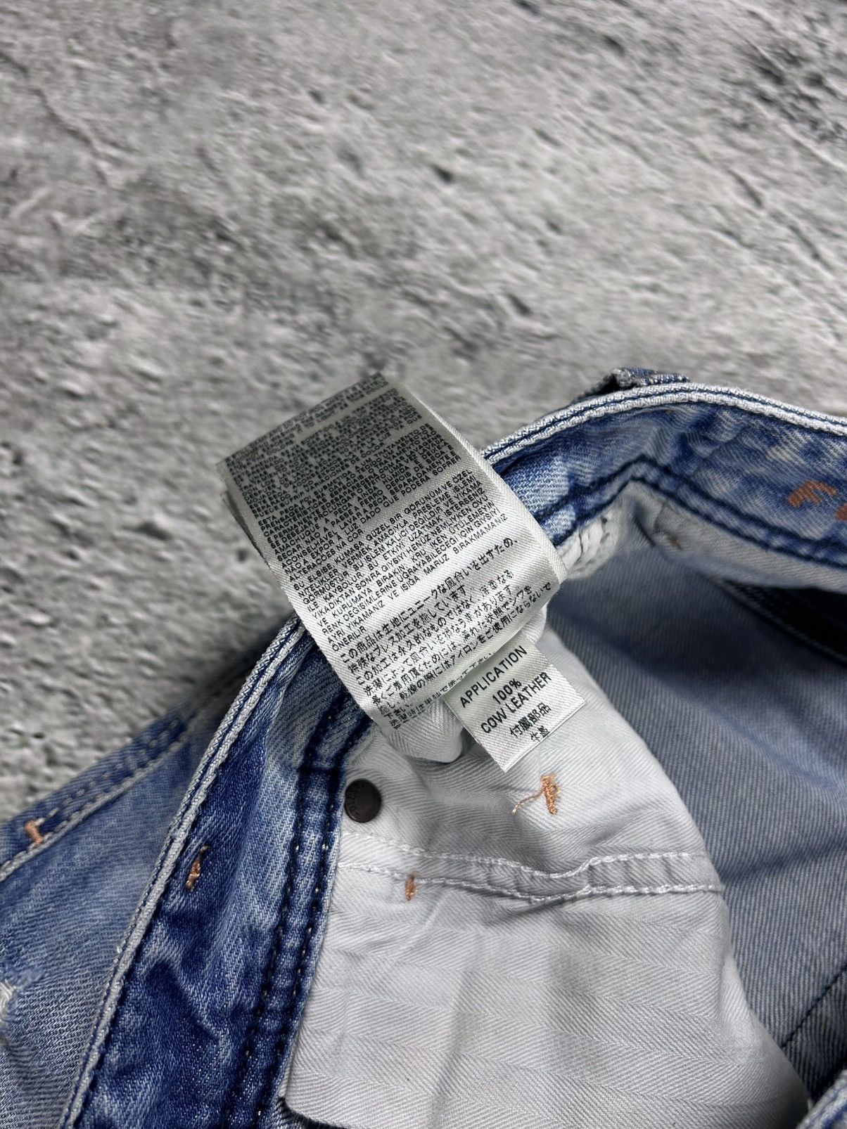 Diesel × Vintage Diesel jeans vintage baby blue Krooley Y2K slim marble fade Size US 32 / EU 48 - 16 Thumbnail