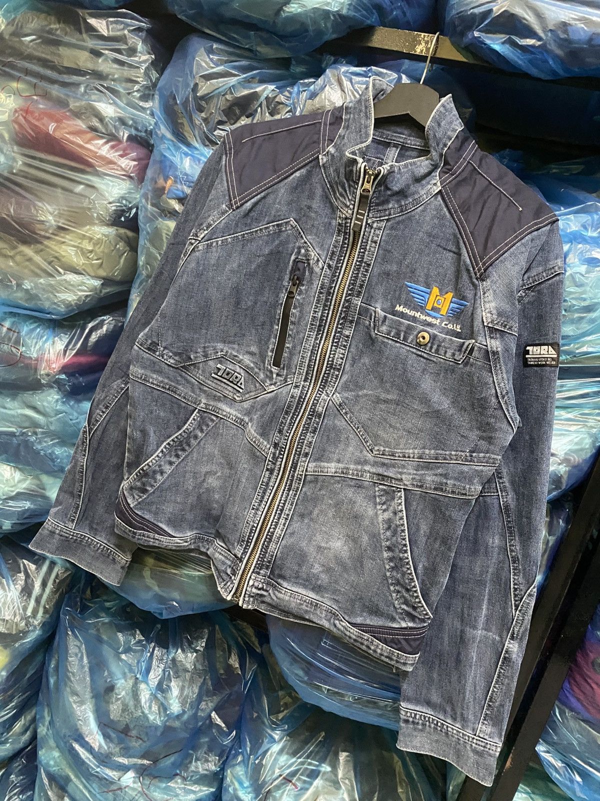 Japanese Brand Tora Japan Tactical Denim Work Jacket with Cordura Shoulder Size US L / EU 52-54 / 3 - 2 Thumbnail